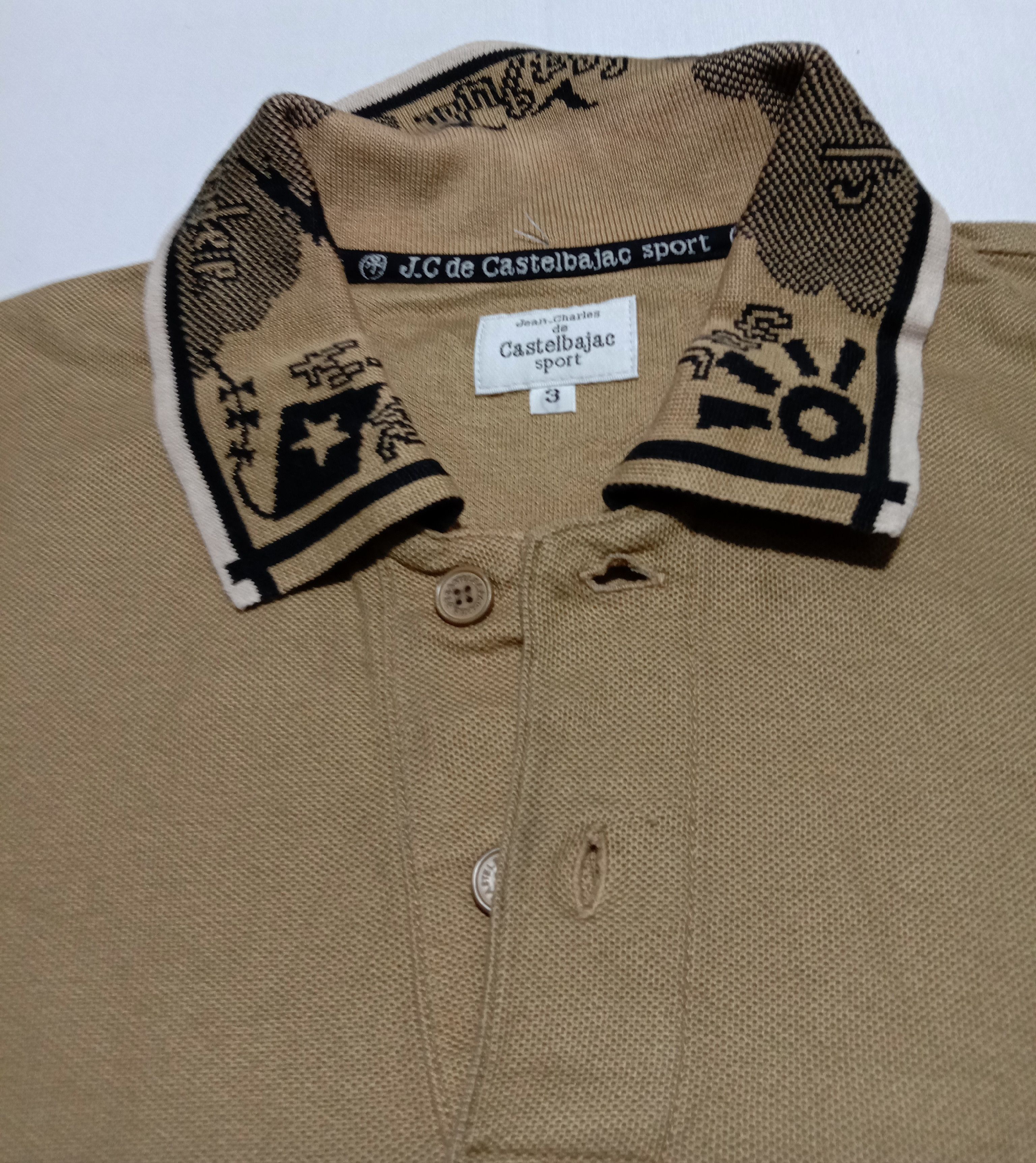 Jean Charles De Castelbajac Jeans Charles De Castelbajac Embroidery Art Polo Tee Size US M / EU 48-50 / 2 - 3 Thumbnail