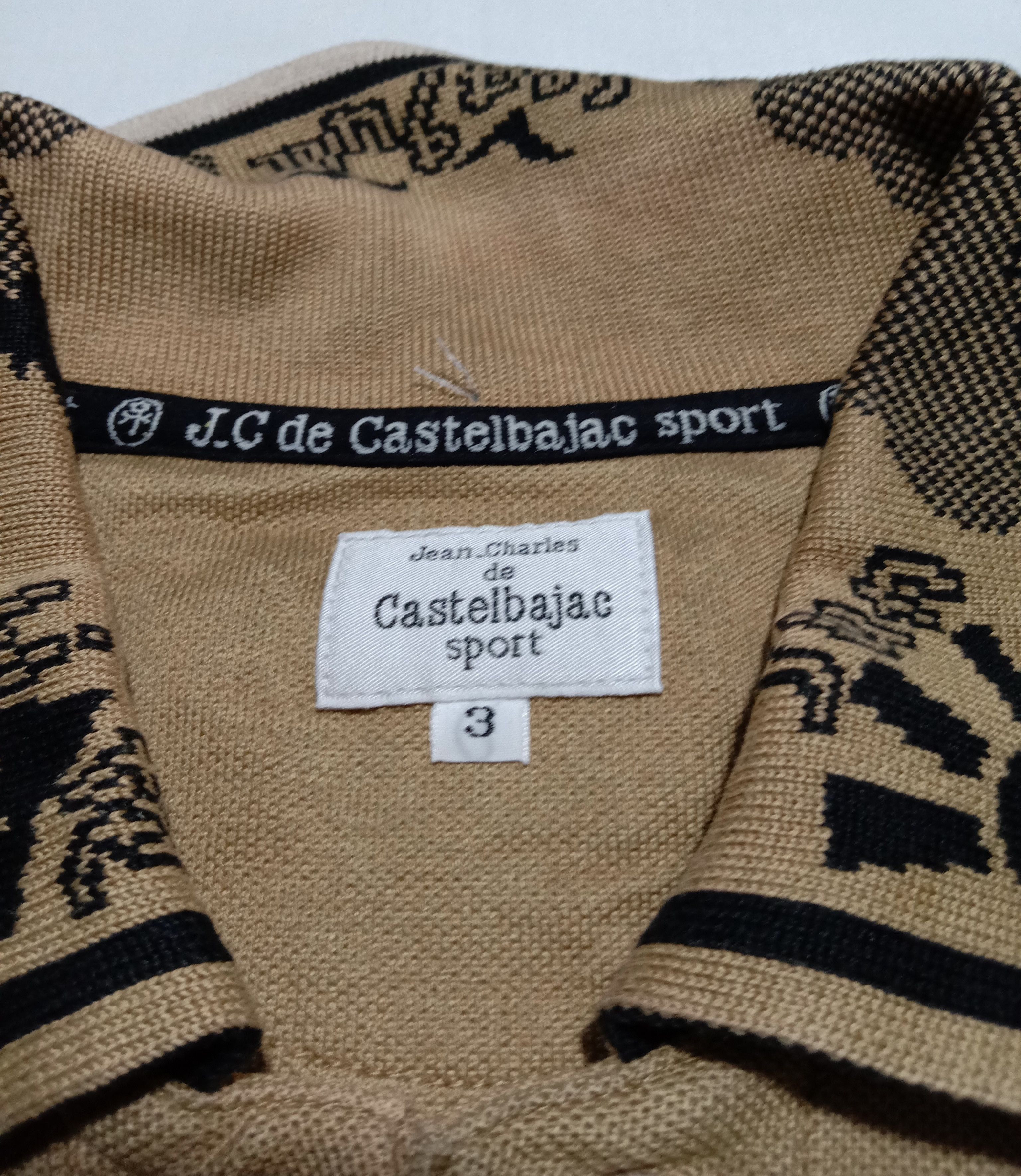 Jean Charles De Castelbajac Jeans Charles De Castelbajac Embroidery Art Polo Tee Size US M / EU 48-50 / 2 - 2 Thumbnail