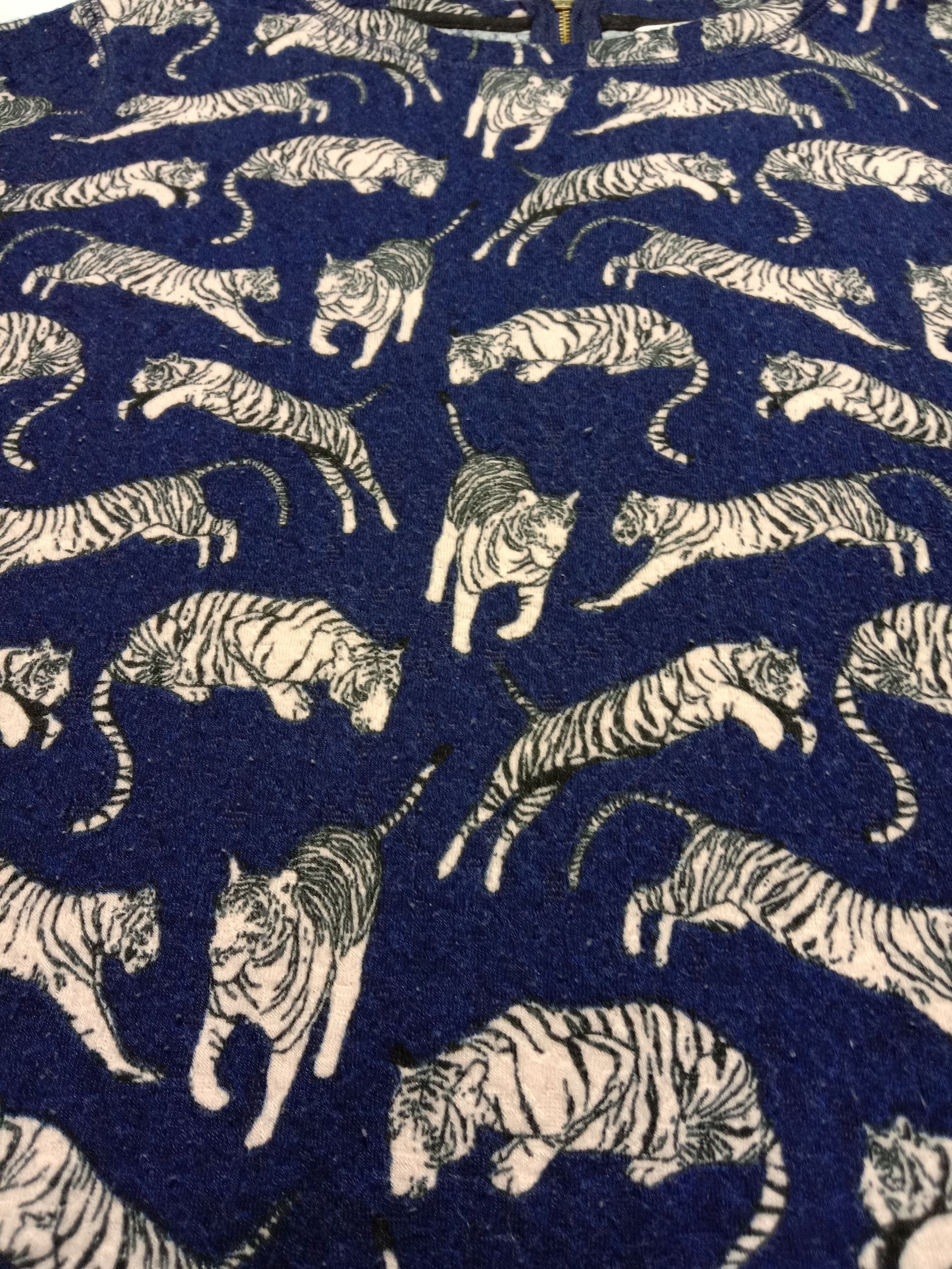 H&M H&M Animal Full Printed Tiger Half Zip At Back Tee Size S / US 4 / IT 40 - 3 Thumbnail