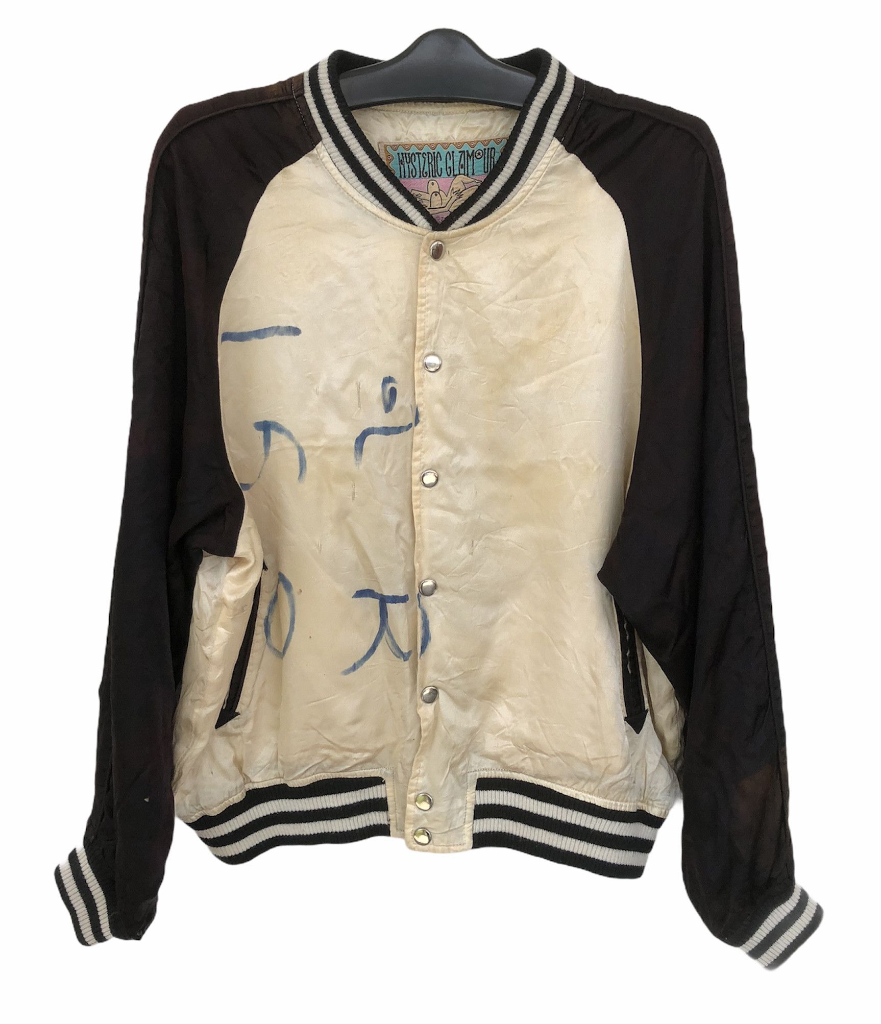 Hysteric Glamour Very Rare Vintage Distressed Hysteric Glamour Nobu Varsity Size US L / EU 52-54 / 3 - 2 Thumbnail