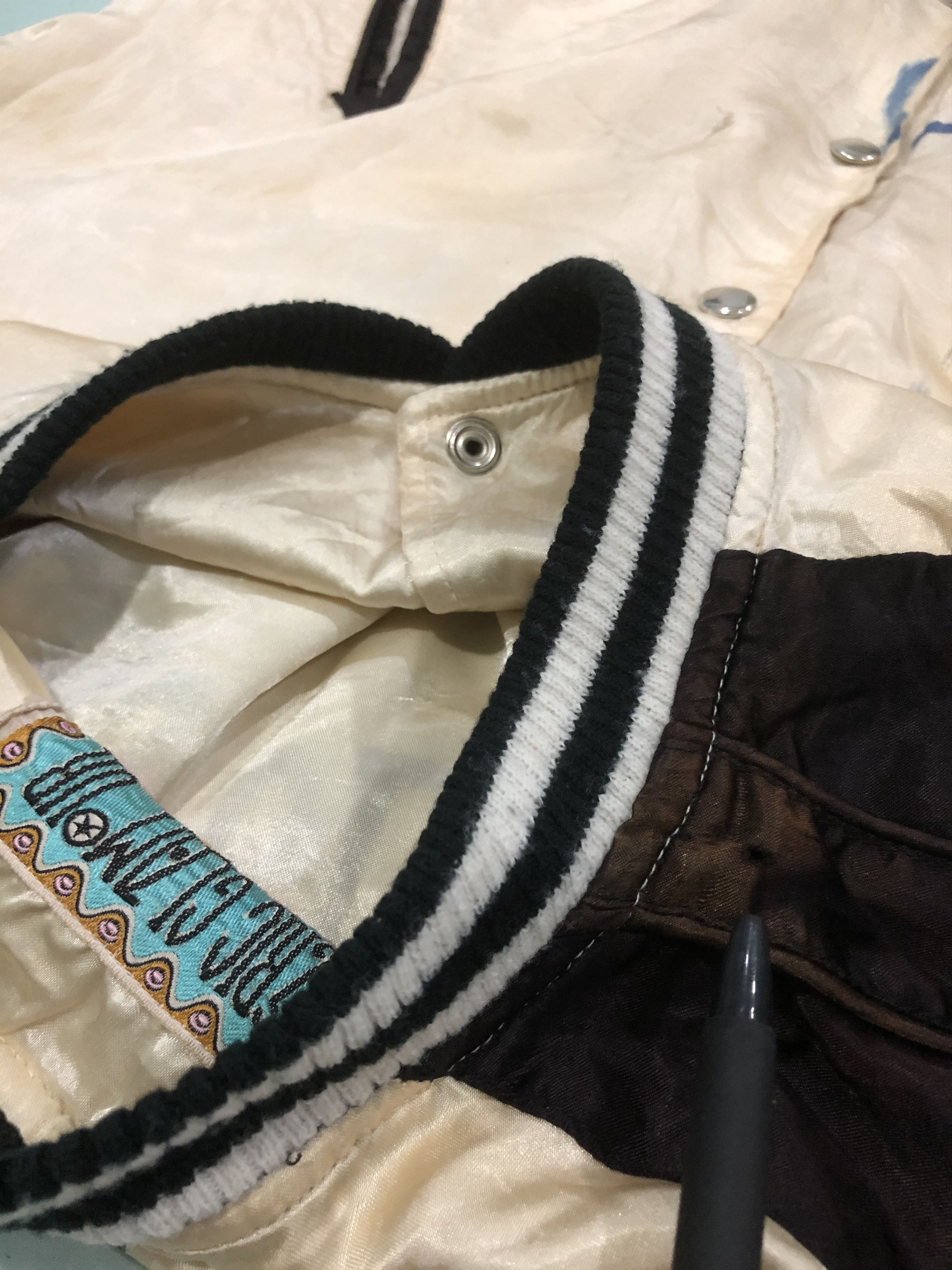 Hysteric Glamour Very Rare Vintage Distressed Hysteric Glamour Nobu Varsity Size US L / EU 52-54 / 3 - 19 Thumbnail