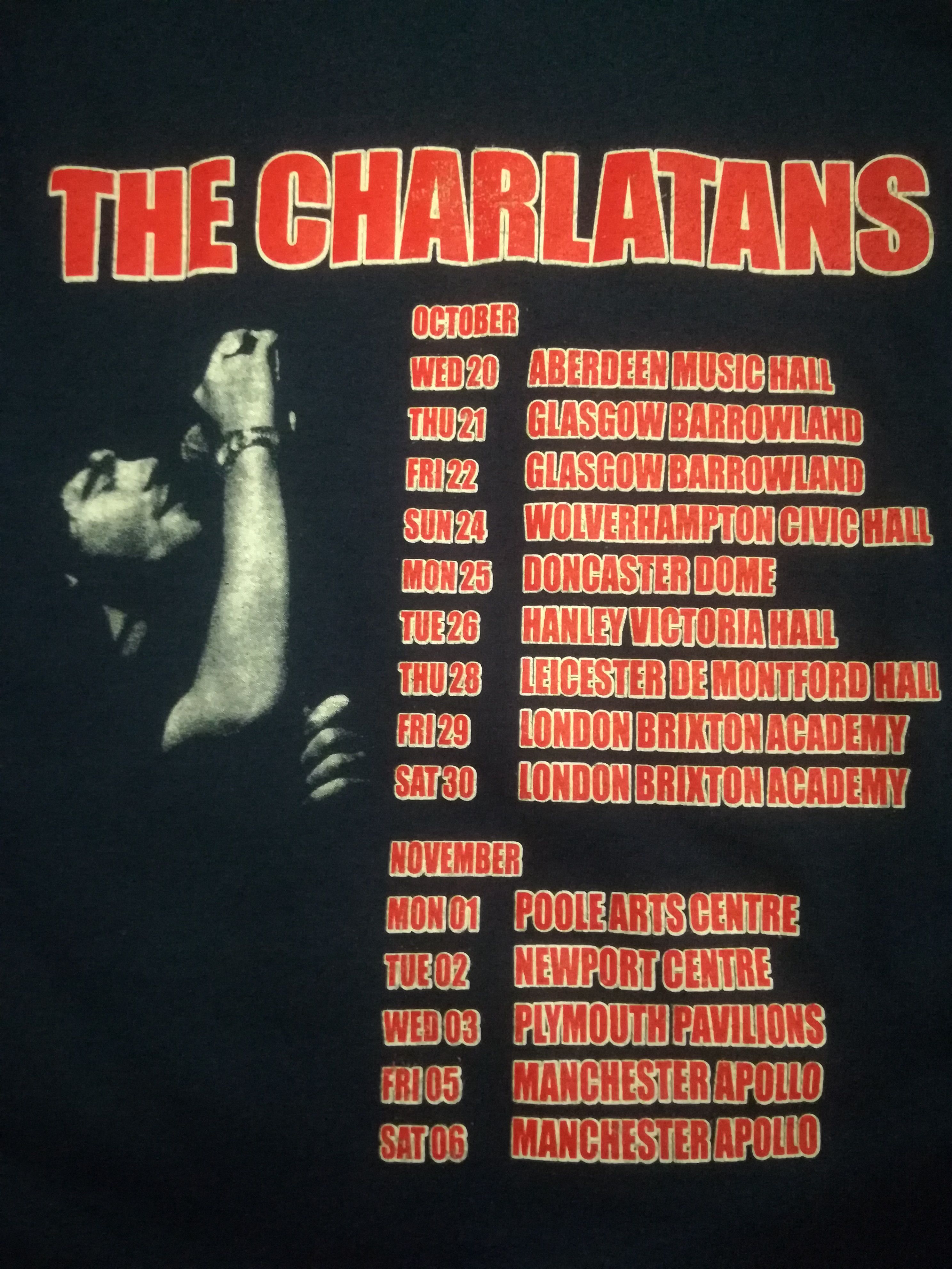 Band Tees × Vintage Vintage The Charlatans 90s Tshirt Long sleeve Size US M / EU 48-50 / 2 - 4 Thumbnail