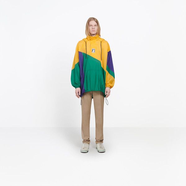 Balenciaga 80s Multimaterial Technical Windbreaker in Multicolor Size US M / EU 48-50 / 2 - 4 Thumbnail