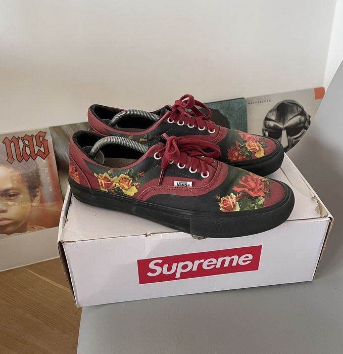 Supreme Vans Era Pro Supreme Jean Paul Gaultier Burgundy Rose JPG