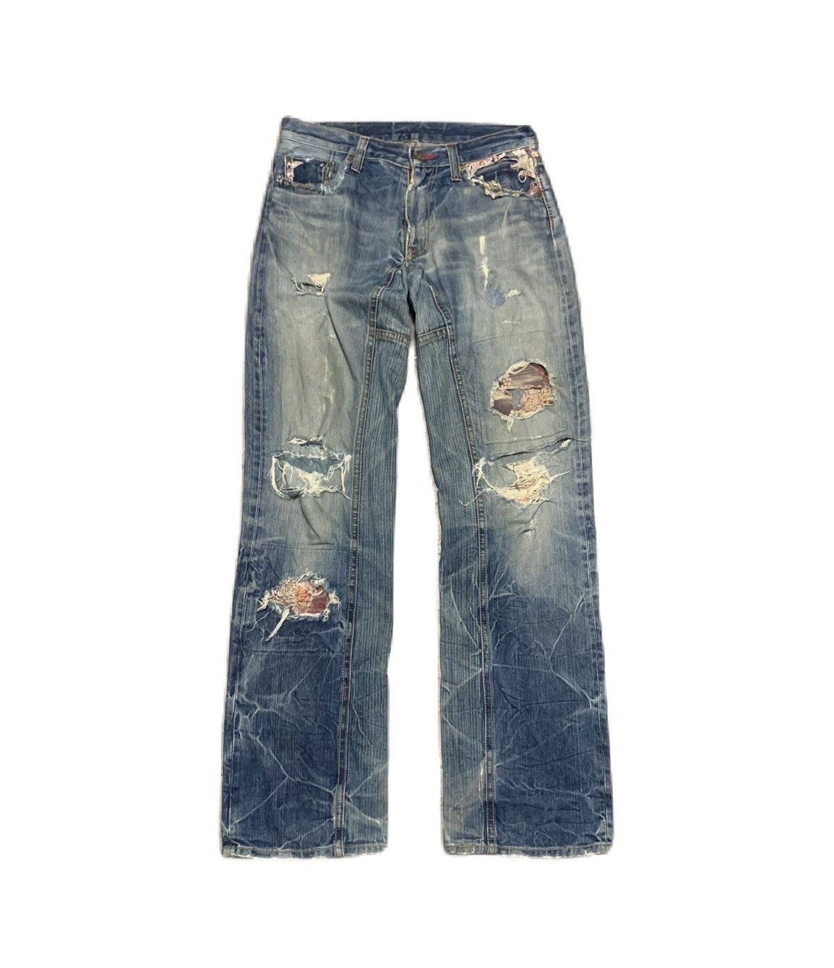 Japanese Brand Vintage Japanese Brand Karakuri Tamashi Sukajan Jeans Size US 31 - 1 Thumbnail
