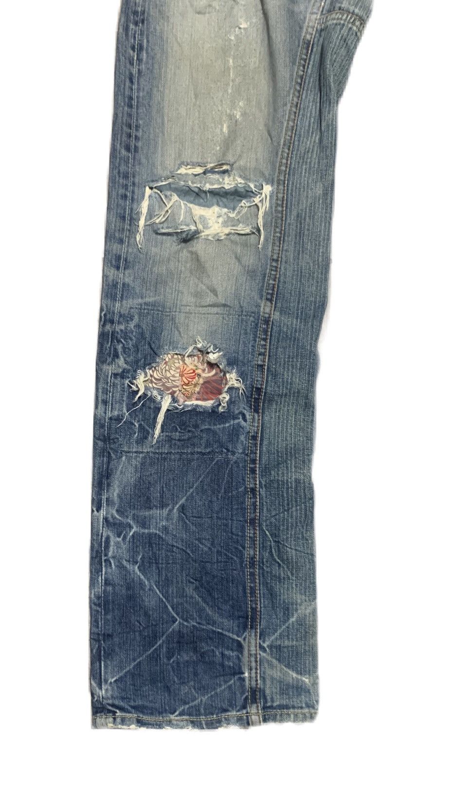 Japanese Brand Vintage Japanese Brand Karakuri Tamashi Sukajan Jeans Size US 31 - 2 Thumbnail