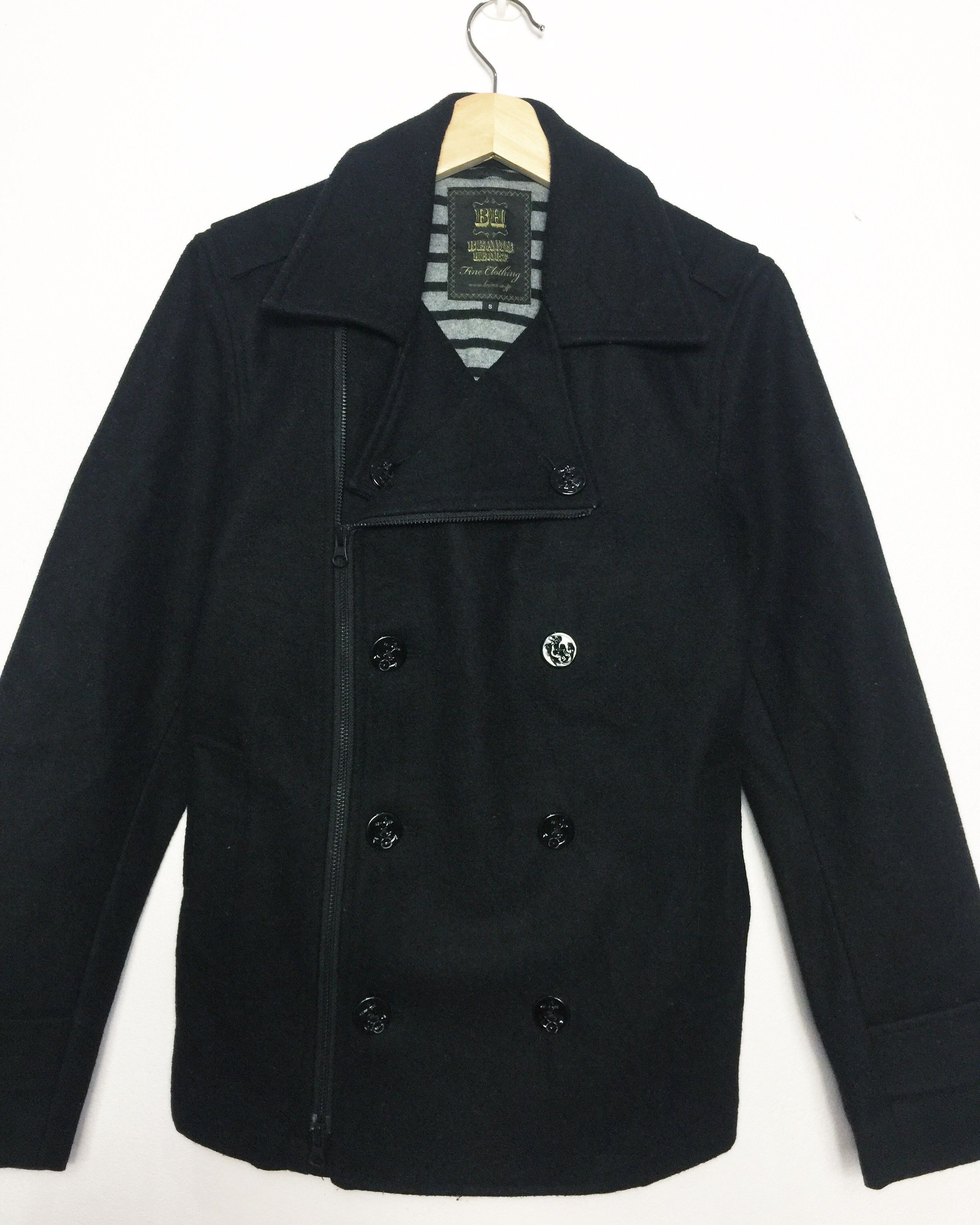 Beams Plus Rare Beams Hearts Double Breasted Wool Jacket Nice Design Size US S / EU 44-46 / 1 - 2 Thumbnail