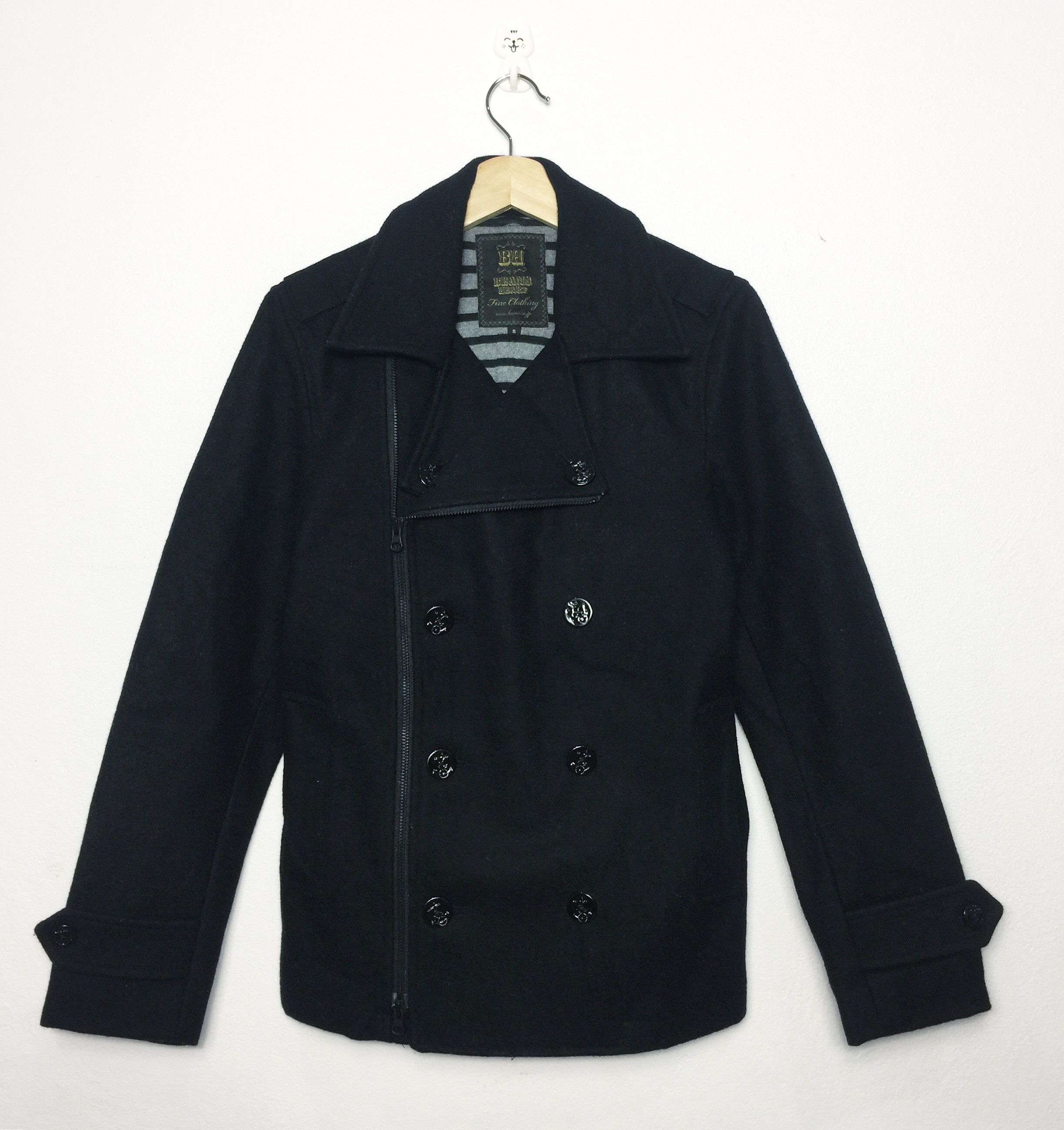 Beams Plus Rare Beams Hearts Double Breasted Wool Jacket Nice Design Size US S / EU 44-46 / 1 - 1 Thumbnail