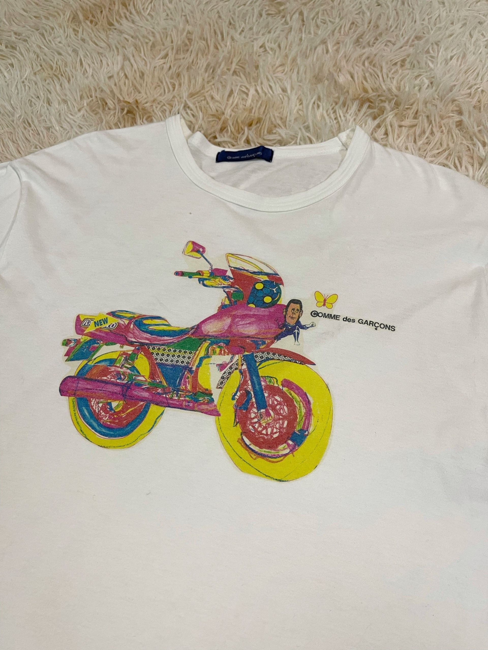 Comme des Garcons Vintage Comme Des Garcons S/S2000 "Motorbike" T-Shirt Size US S / EU 44-46 / 1 - 2 Thumbnail