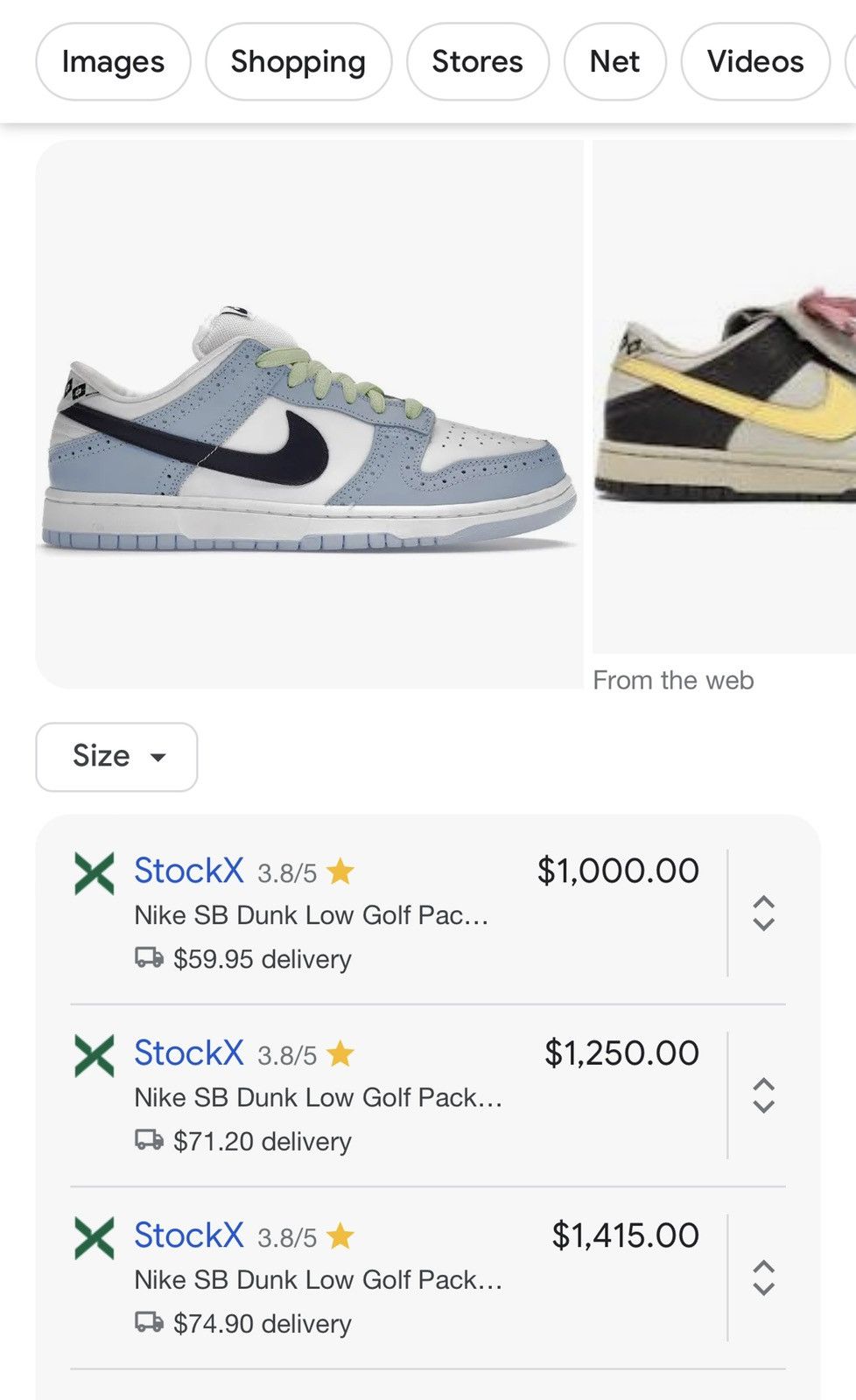 Nike Nike SB Golf Pack Blue SB Dunk Pro Low Size 10 Size US 10 / EU 43 - 18 Thumbnail