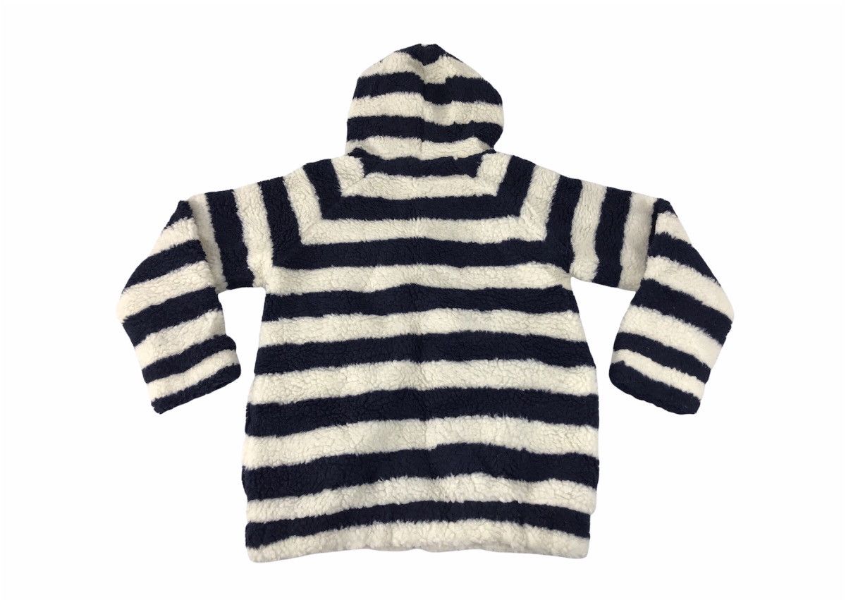 Japanese Brand × Quiksilver Roxy Wool Sherpa Fleece Jacket Colour Block Striped Zipper Size S / US 4 / IT 40 - 2 Thumbnail