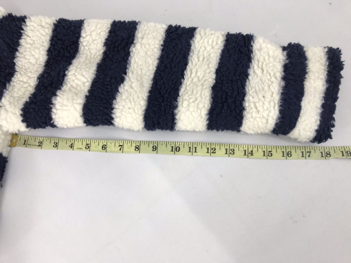 Japanese Brand × Quiksilver Roxy Wool Sherpa Fleece Jacket Colour Block Striped Zipper Size S / US 4 / IT 40 - 13 Thumbnail
