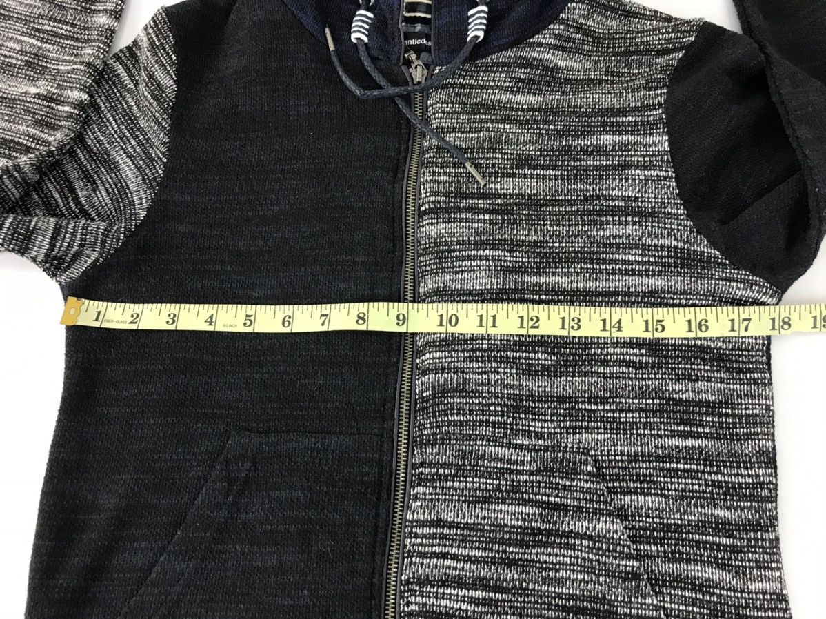 Japanese Brand Semantic Design Sweatshirt Hoodies Zip Up Two Tone Design Size S / US 4 / IT 40 - 8 Thumbnail