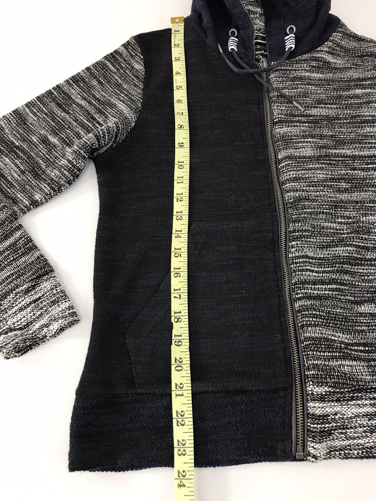 Japanese Brand Semantic Design Sweatshirt Hoodies Zip Up Two Tone Design Size S / US 4 / IT 40 - 9 Thumbnail