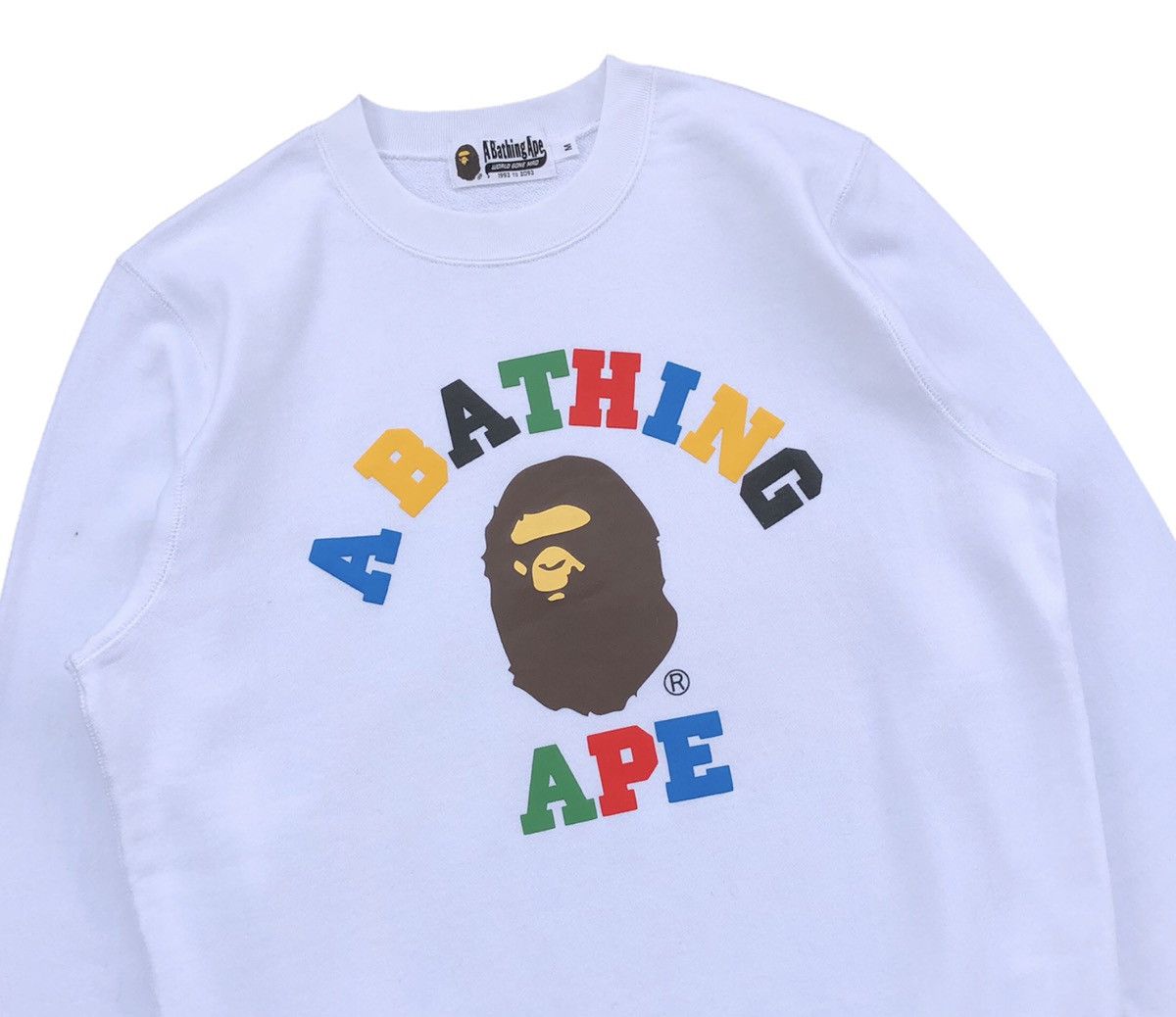 Bape Line Rib College Crewneck Size US M / EU 48-50 / 2 - 4 Thumbnail
