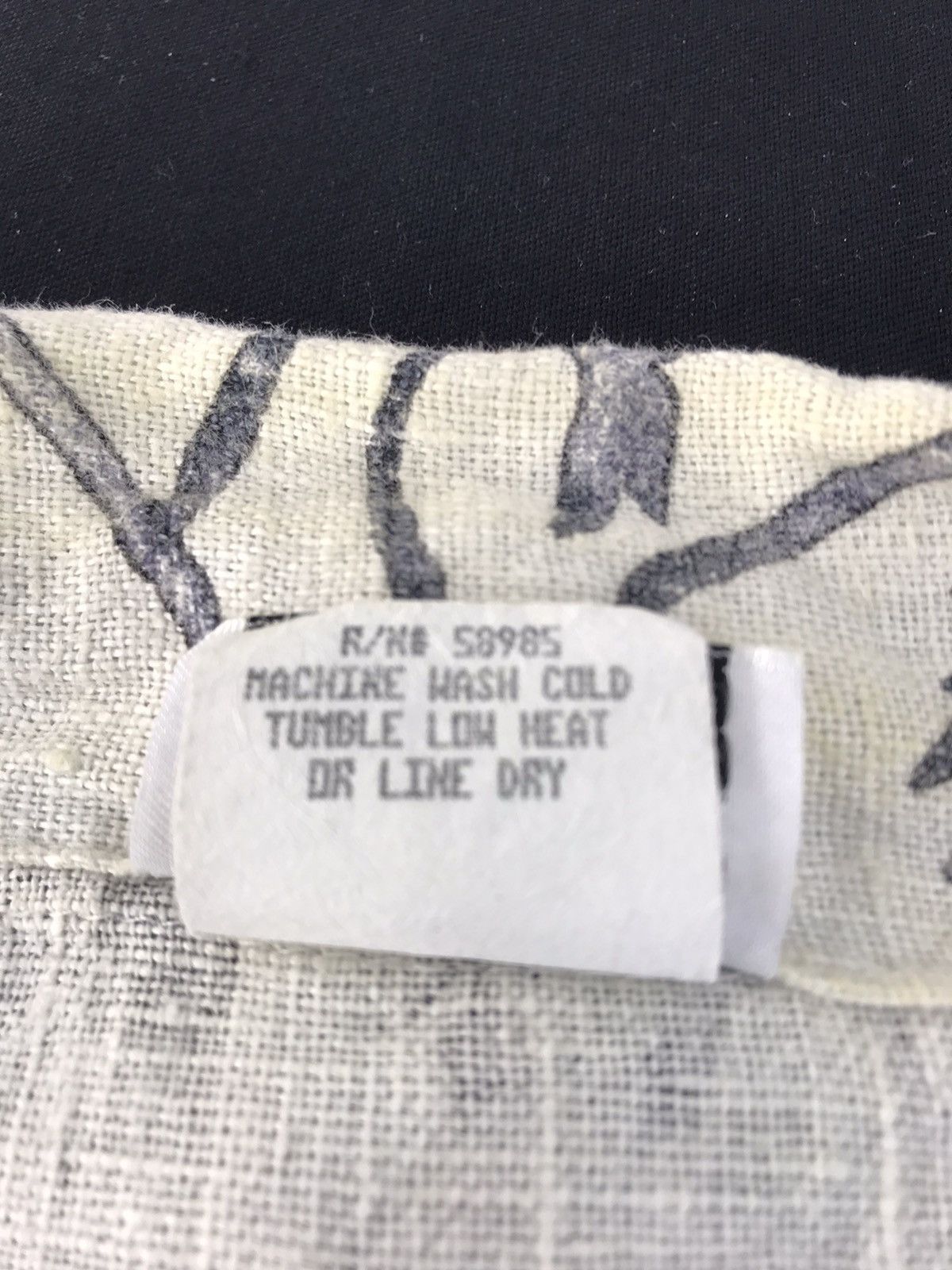 Vintage Clio Urban Shirt Button Up 100% Linen Floral Leaves Design Size L / US 10 / IT 46 - 8 Thumbnail