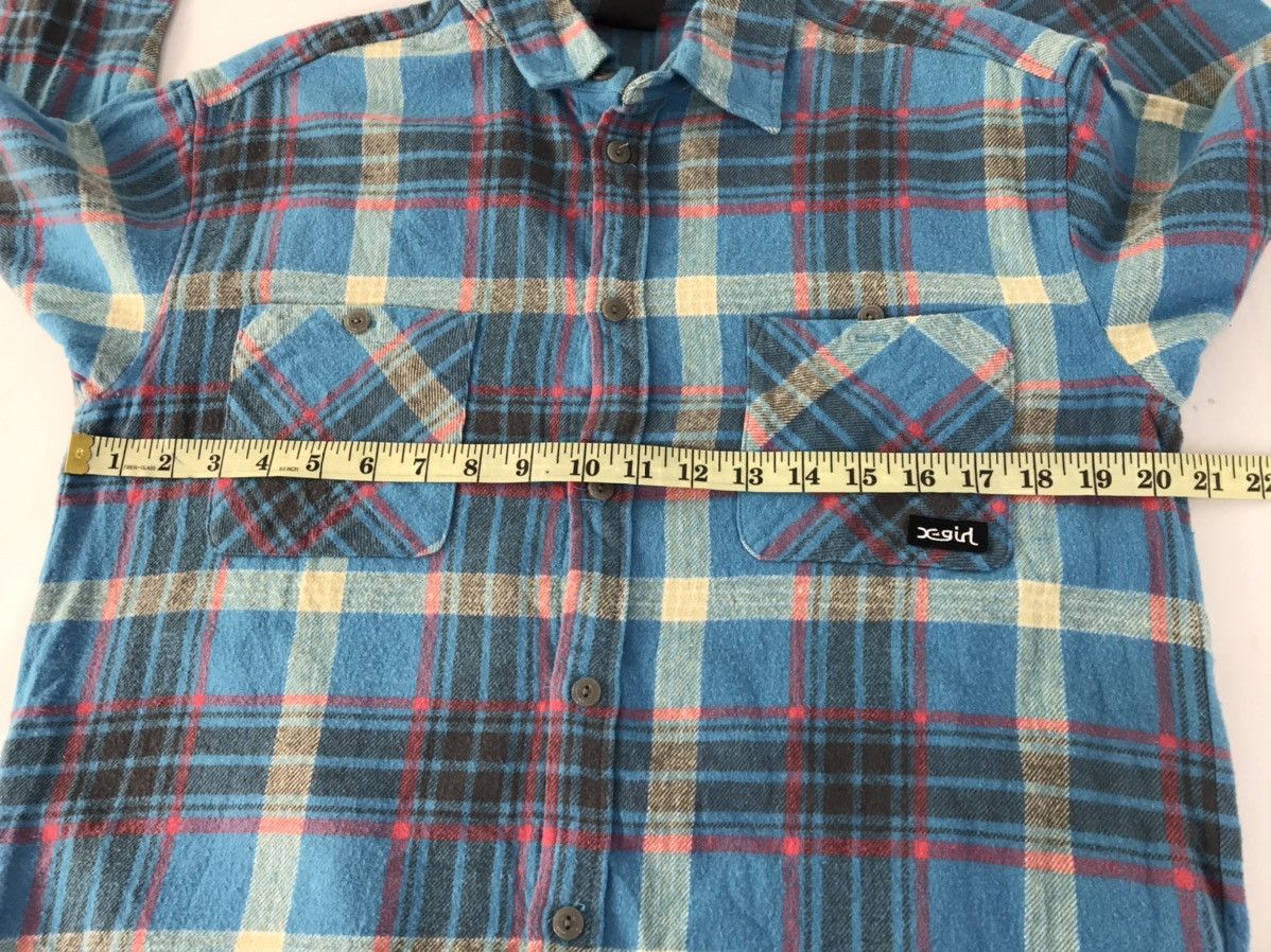 Flannel X-Girl Flannel Shirt Double Pockets Button Down Plaid Check Size M / US 6-8 / IT 42-44 - 11 Thumbnail