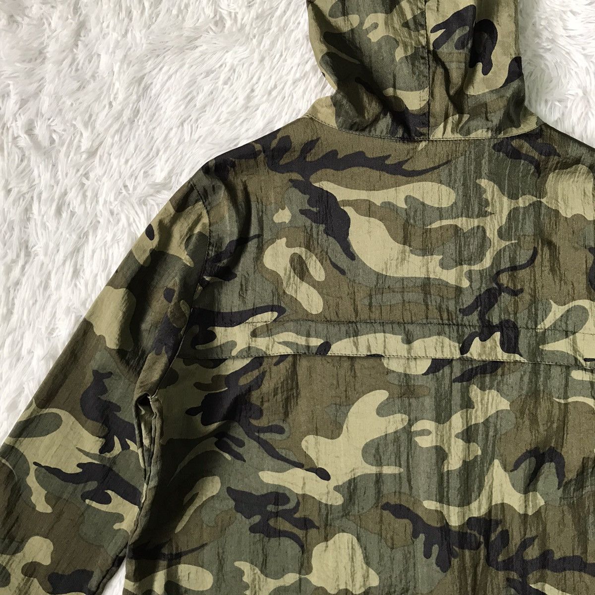 Japanese Brand Ray BEAMS Military Camo Hoodie Zipper Jacket Made in Japan Size US M / EU 48-50 / 2 - 9 Thumbnail