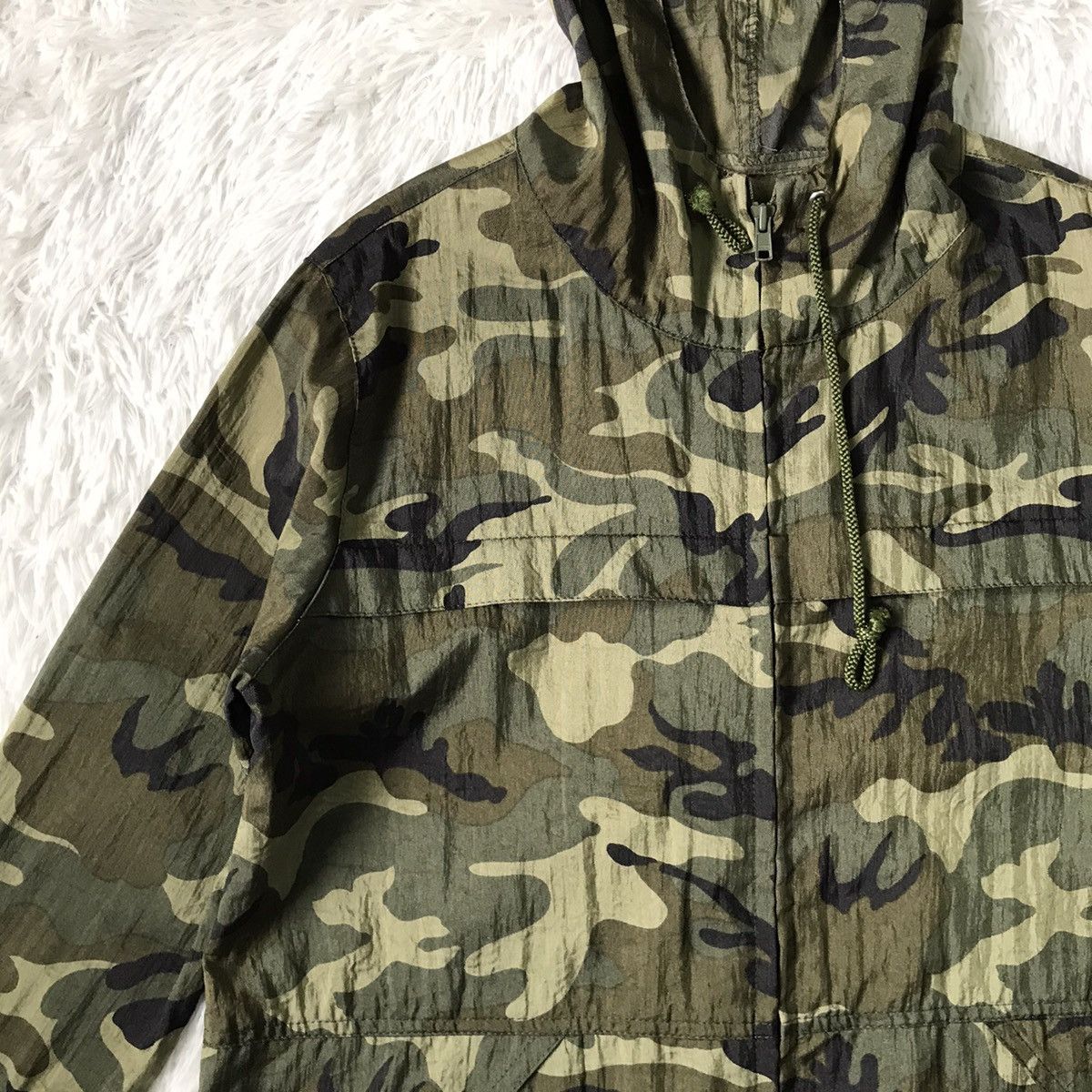 Japanese Brand Ray BEAMS Military Camo Hoodie Zipper Jacket Made in Japan Size US M / EU 48-50 / 2 - 3 Thumbnail