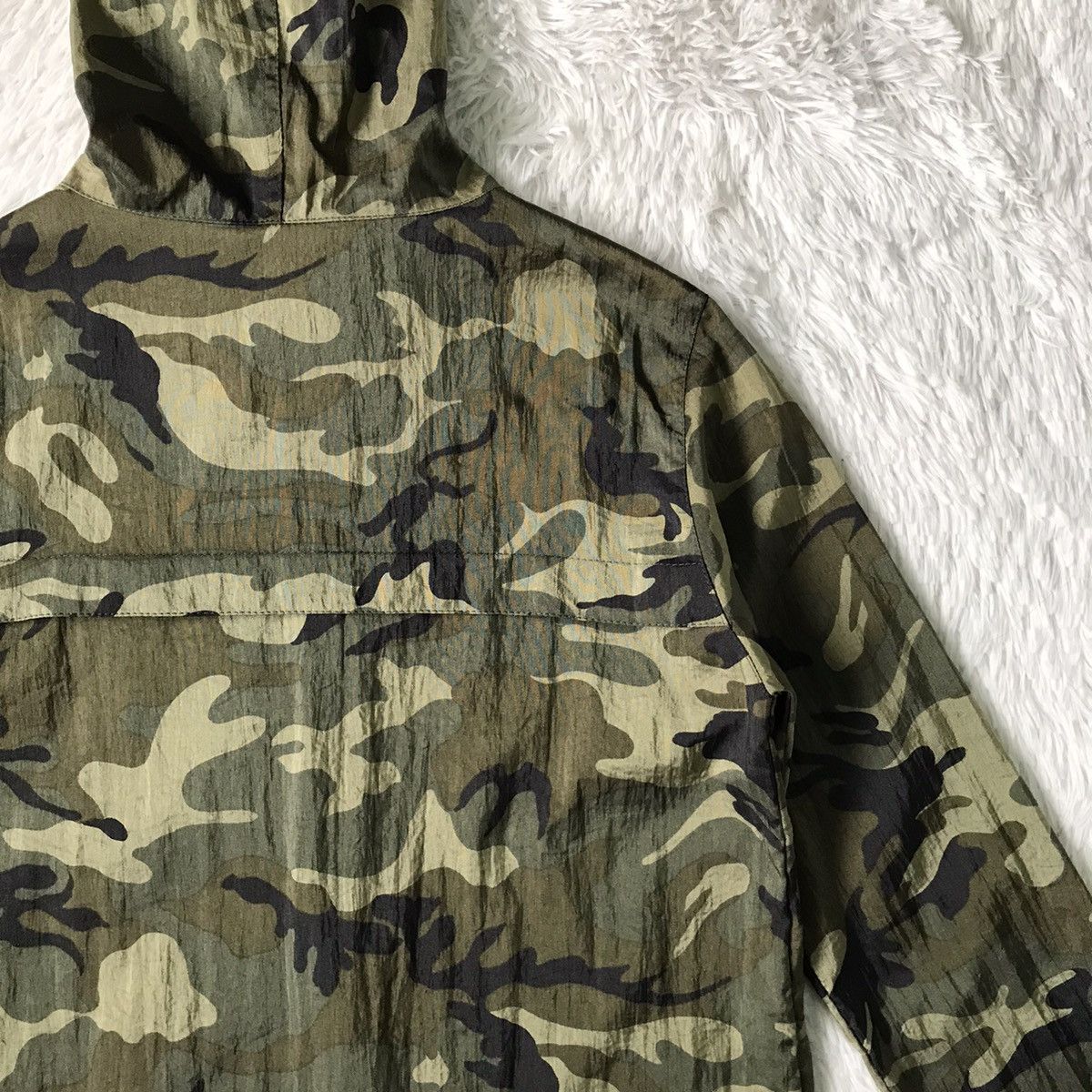 Japanese Brand Ray BEAMS Military Camo Hoodie Zipper Jacket Made in Japan Size US M / EU 48-50 / 2 - 10 Thumbnail
