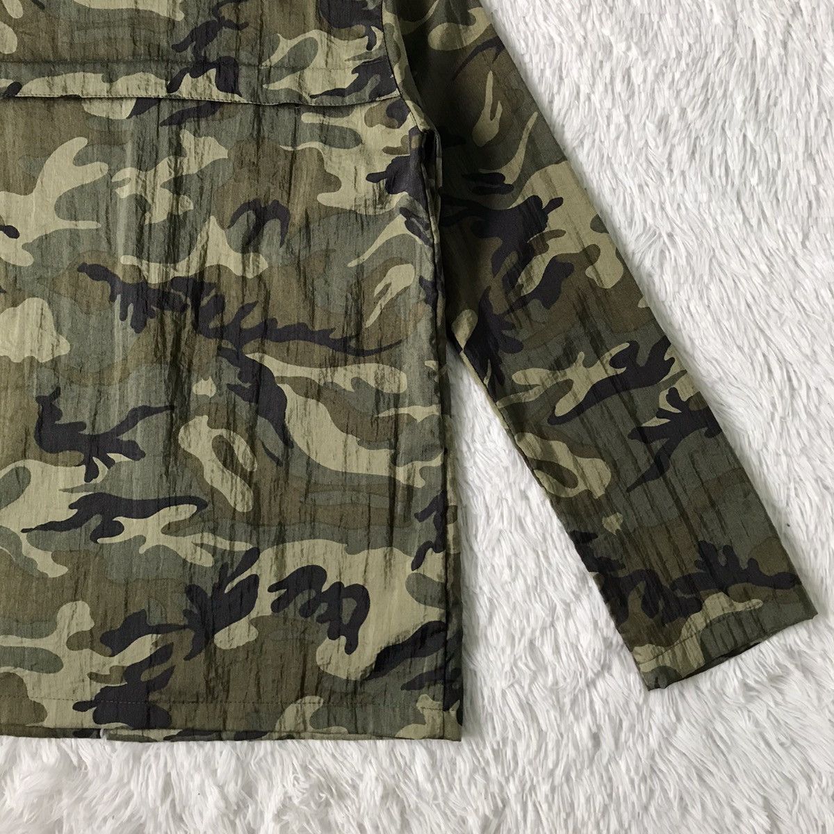Japanese Brand Ray BEAMS Military Camo Hoodie Zipper Jacket Made in Japan Size US M / EU 48-50 / 2 - 11 Thumbnail