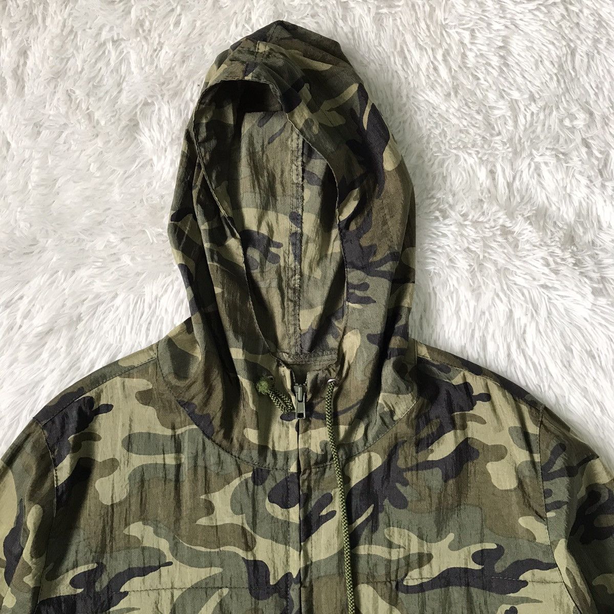 Japanese Brand Ray BEAMS Military Camo Hoodie Zipper Jacket Made in Japan Size US M / EU 48-50 / 2 - 7 Thumbnail