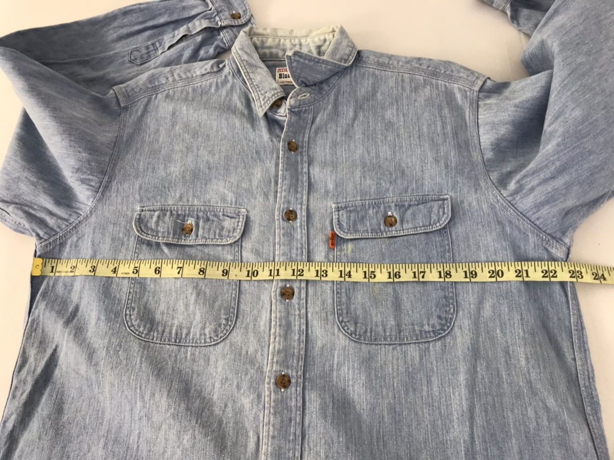 Levi's Levi’s Strauss Co Blue Shirt Denim Button Up Double Pockets Size US XL / EU 56 / 4 - 10 Thumbnail