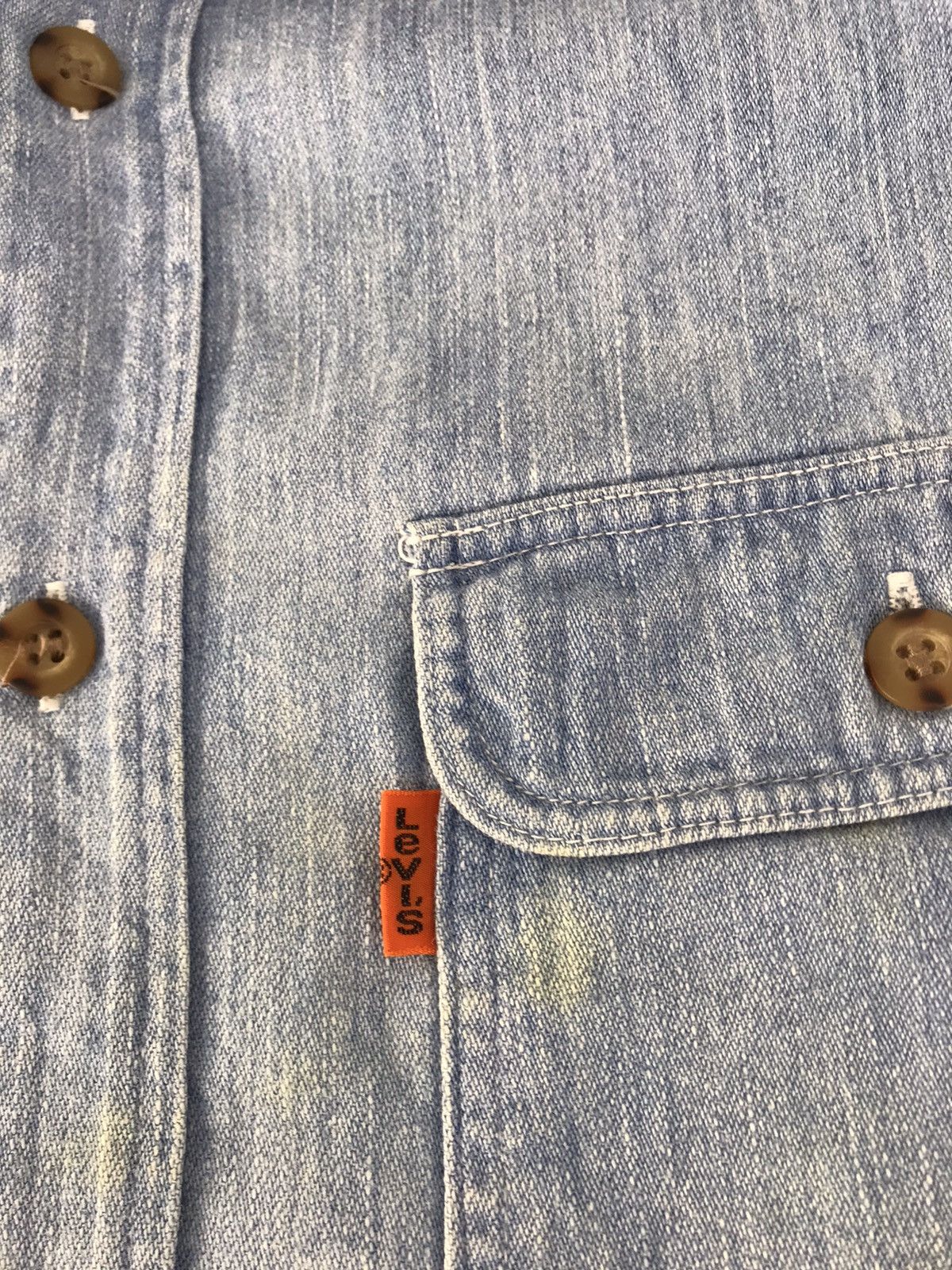 Levi's Levi’s Strauss Co Blue Shirt Denim Button Up Double Pockets Size US XL / EU 56 / 4 - 5 Thumbnail
