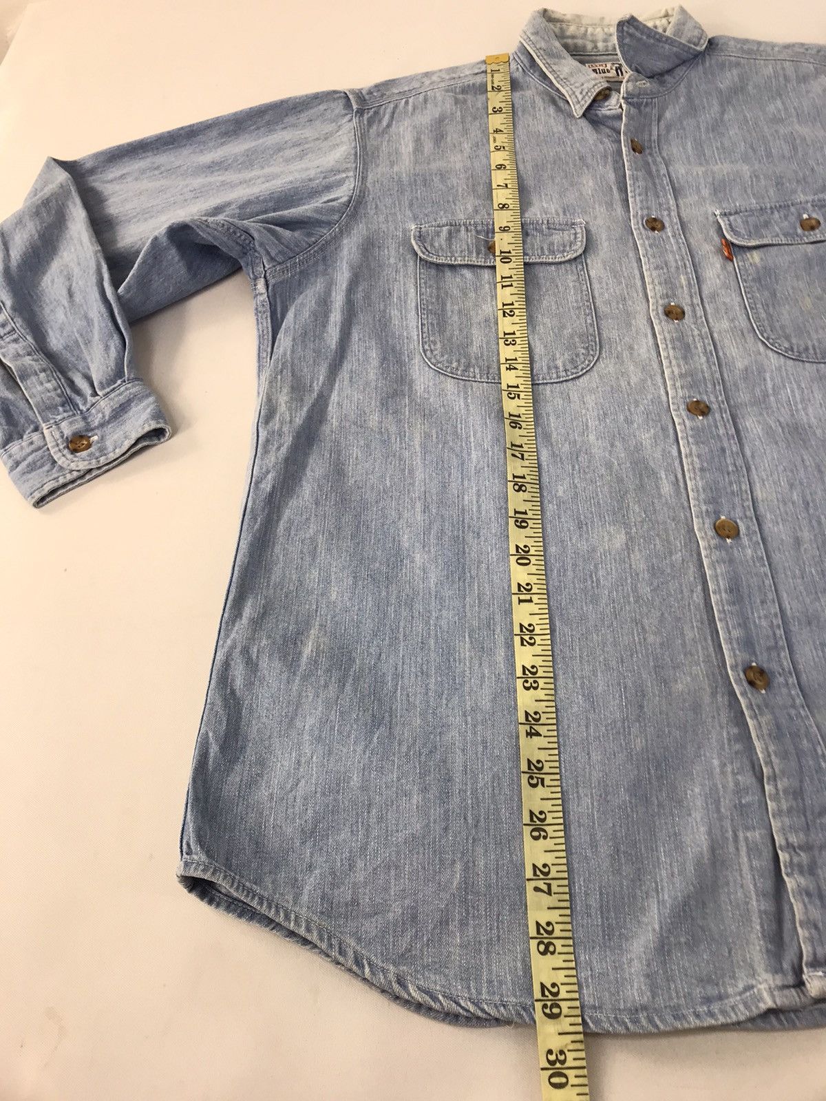 Levi's Levi’s Strauss Co Blue Shirt Denim Button Up Double Pockets Size US XL / EU 56 / 4 - 11 Thumbnail