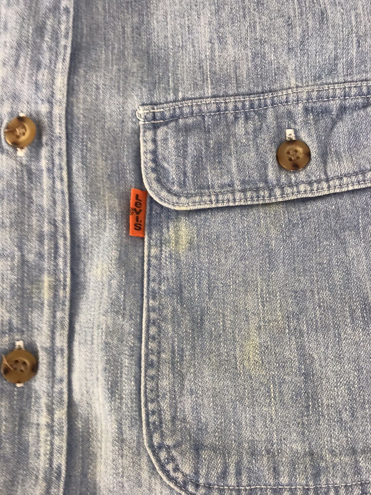 Levi's Levi’s Strauss Co Blue Shirt Denim Button Up Double Pockets Size US XL / EU 56 / 4 - 9 Thumbnail