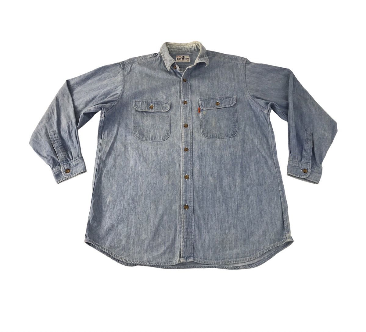 Levi's Levi’s Strauss Co Blue Shirt Denim Button Up Double Pockets Size US XL / EU 56 / 4 - 1 Thumbnail