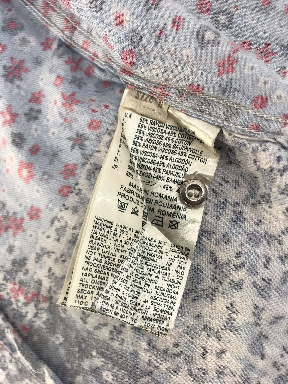 Diesel Diesel Industry Shirt Unisex Floral Like Patchworks Design Size M / US 6-8 / IT 42-44 - 9 Thumbnail