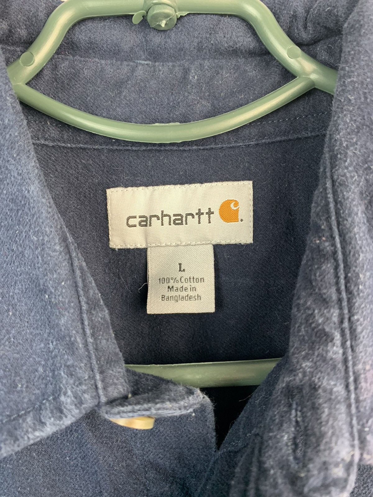 Carhartt × Vintage Carhartt Vintage Mens Flannel Work Shirt Y2K Overshirt Size US L / EU 52-54 / 3 - 5 Thumbnail