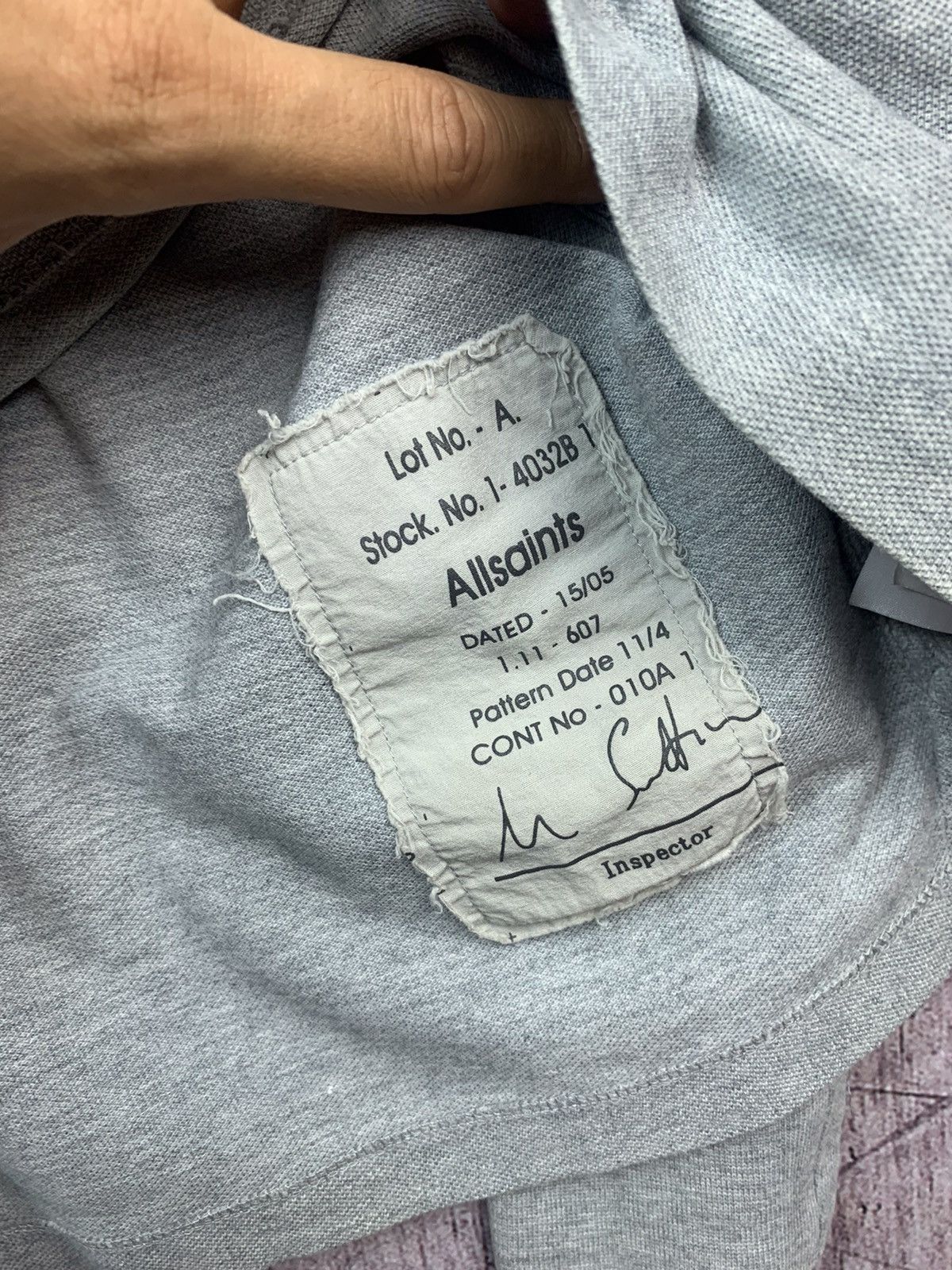 Allsaints Allsaints Mens Sandringham Long Sleeve Polo Shirt Size US M / EU 48-50 / 2 - 10 Thumbnail