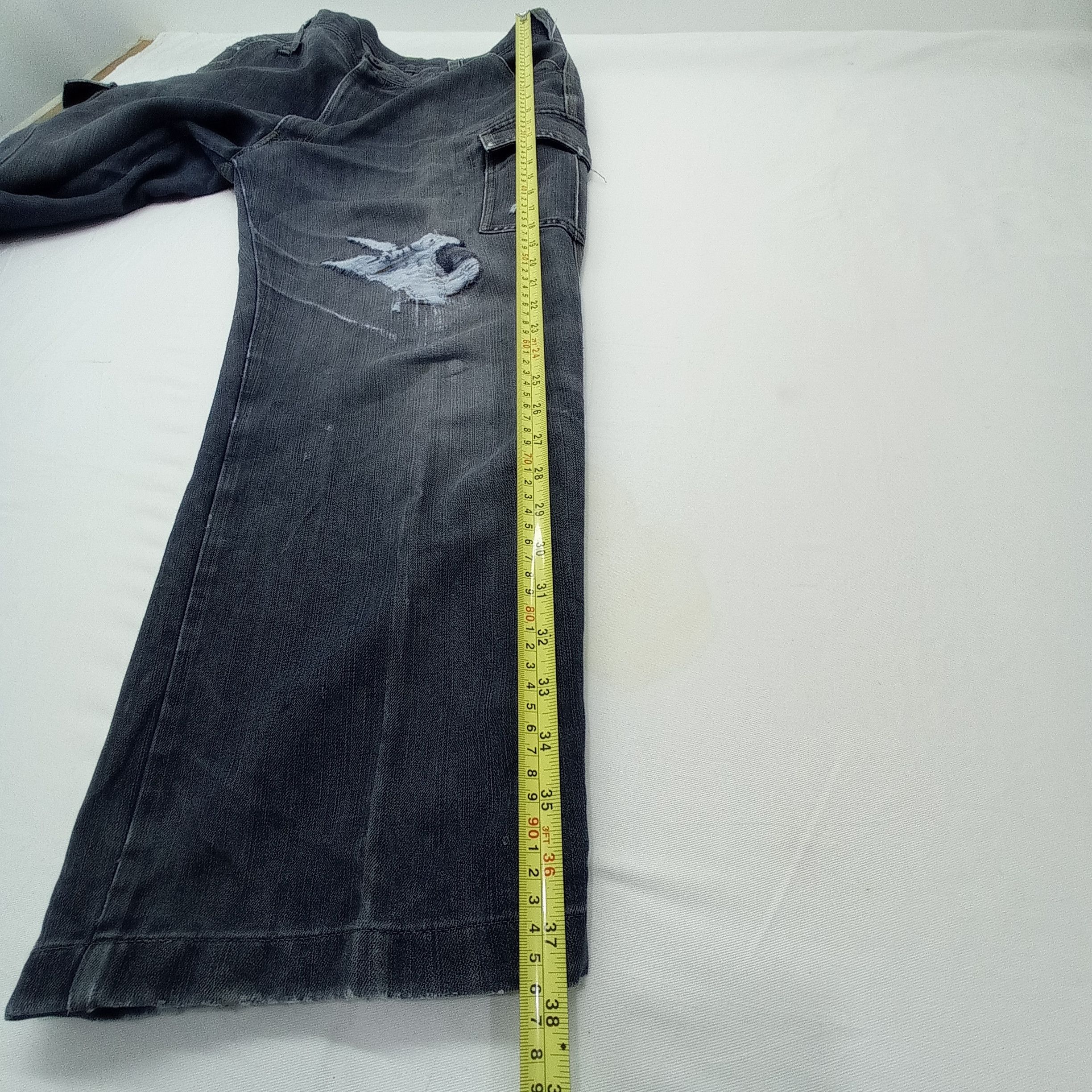 Japanese Brand Cargo Pants Even River Workwear Denim Distresed Size US 36 / EU 52 - 6 Thumbnail