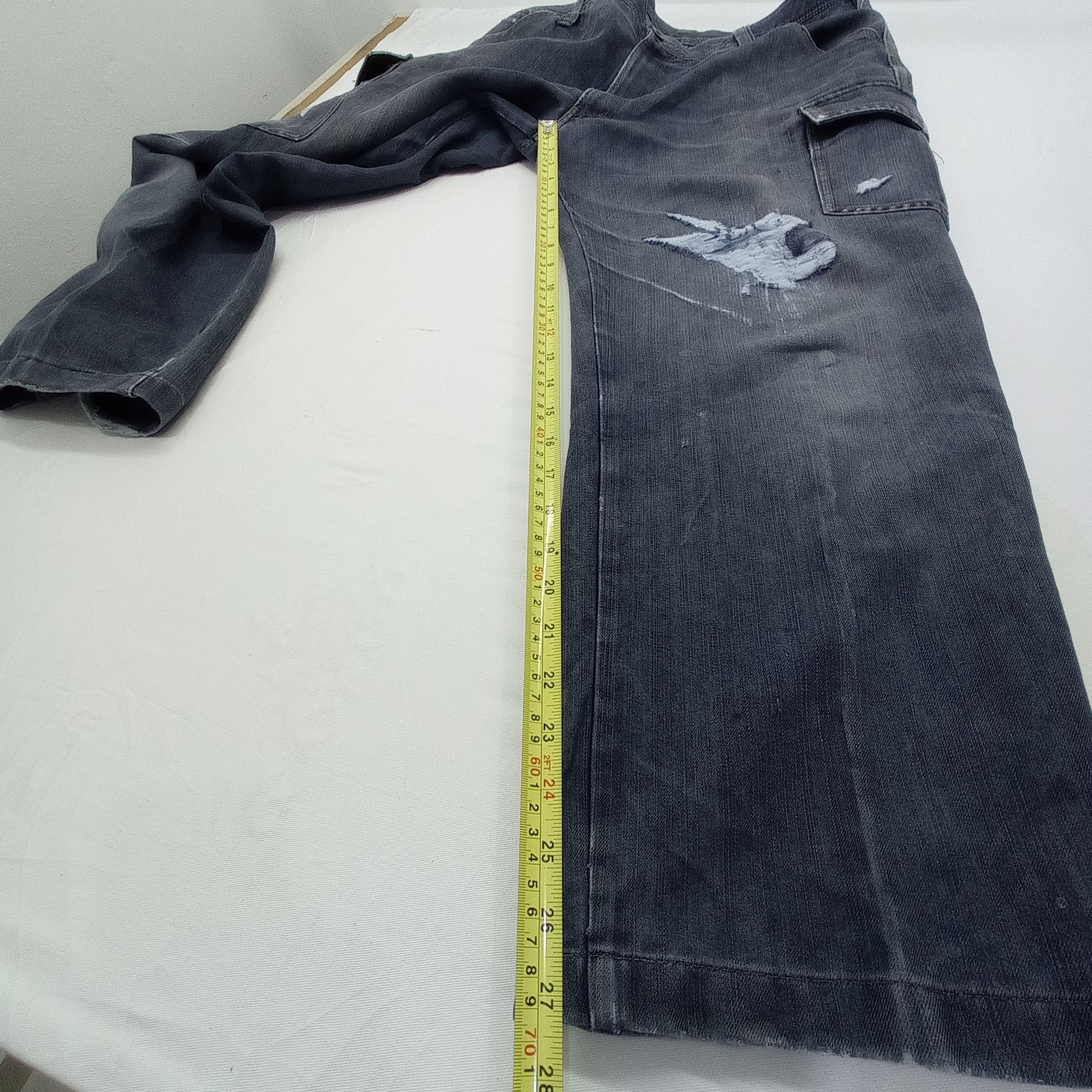 Japanese Brand Cargo Pants Even River Workwear Denim Distresed Size US 36 / EU 52 - 5 Thumbnail