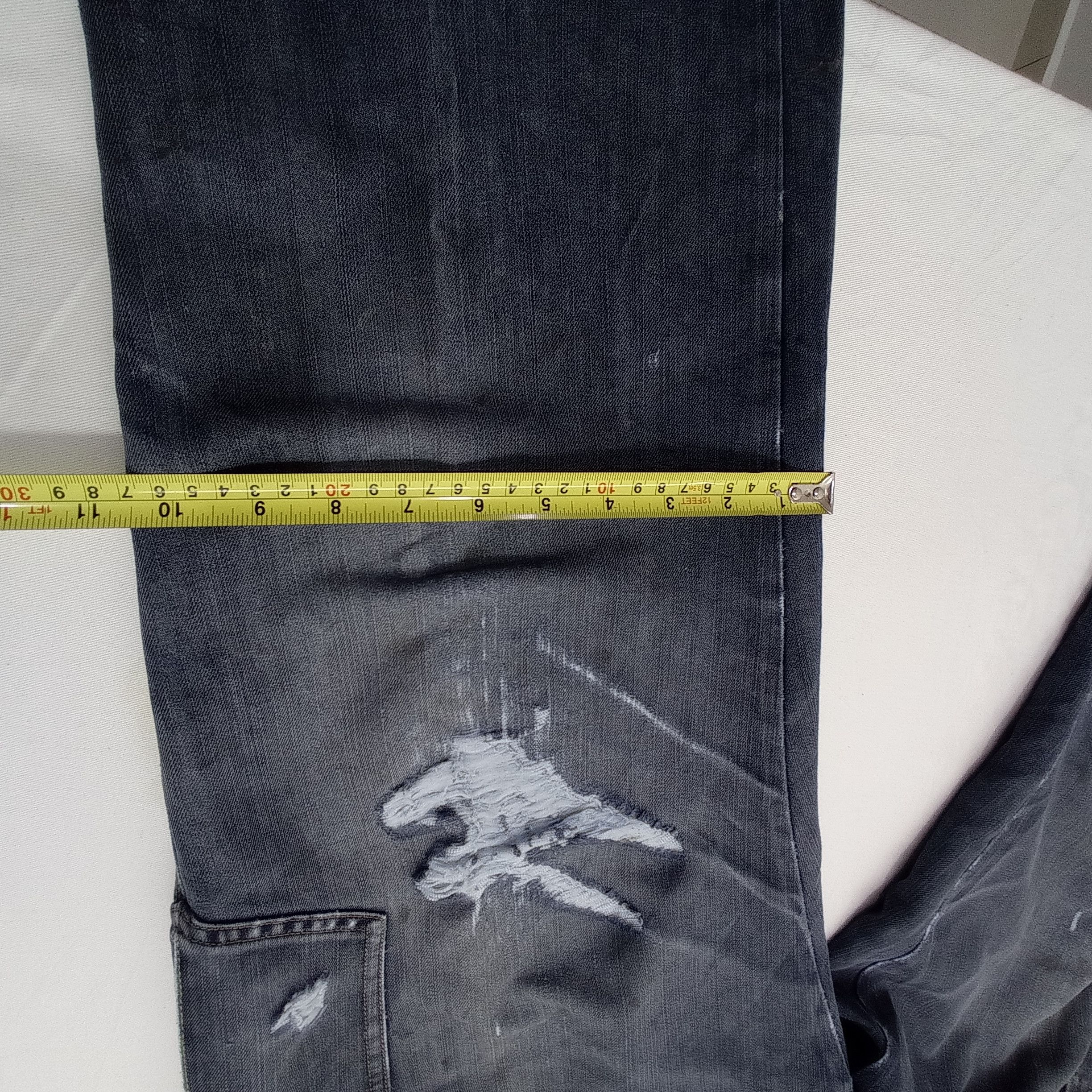 Japanese Brand Cargo Pants Even River Workwear Denim Distresed Size US 36 / EU 52 - 8 Thumbnail