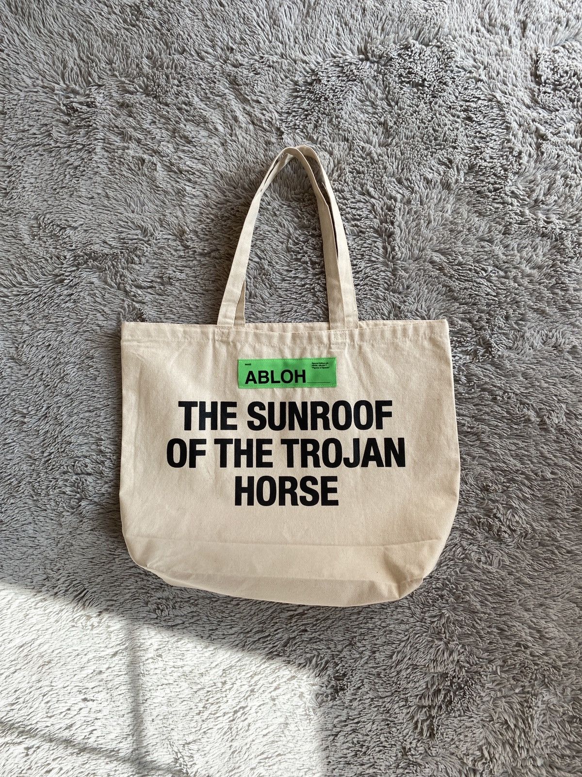 Virgil Abloh Virgil Abloh FOS Sunroof of the Trojan Horse Tote Bag 