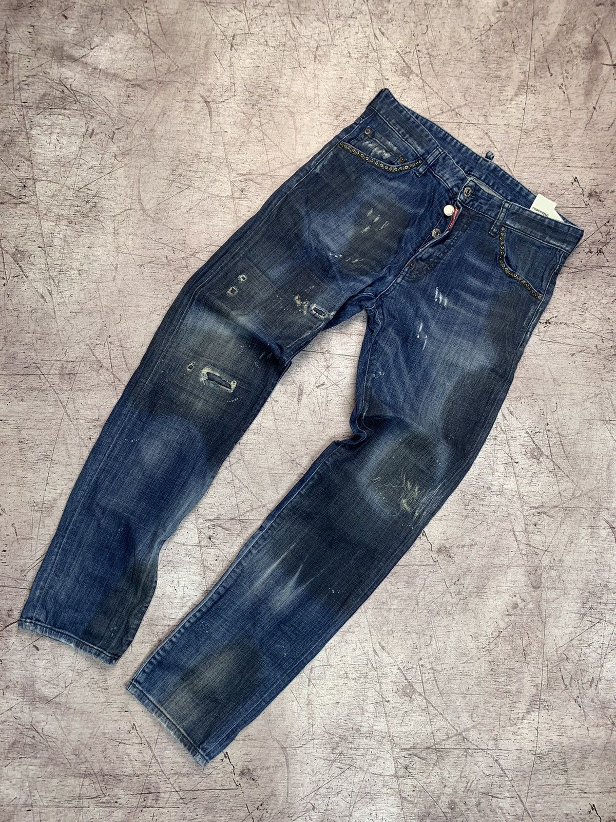 Dsquared2 Dsquared2 Mens Distressed Denim Pants Jeans Size US 30 / EU 46 - 1 Thumbnail