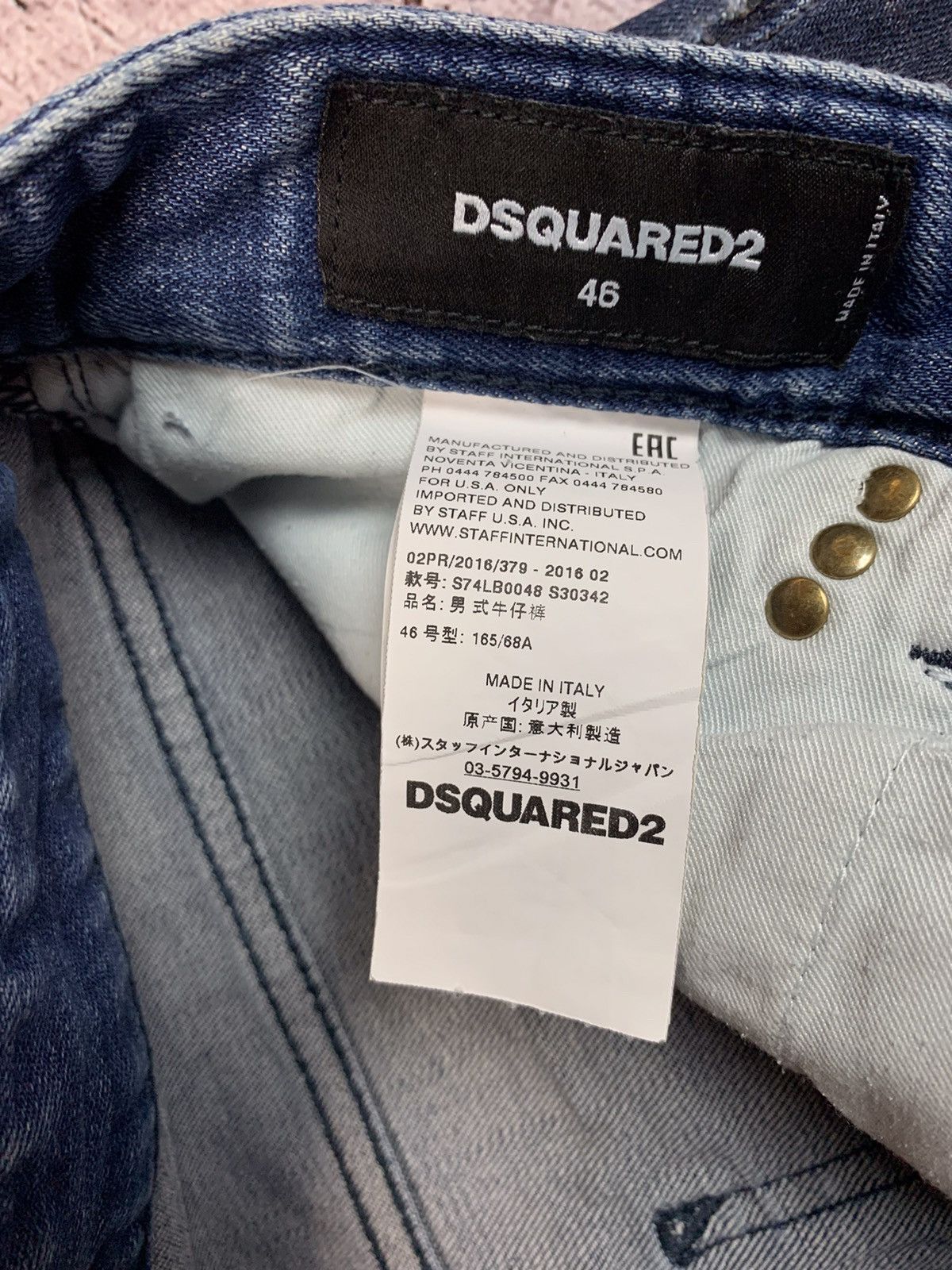 Dsquared2 Dsquared2 Mens Distressed Denim Pants Jeans Size US 30 / EU 46 - 7 Thumbnail