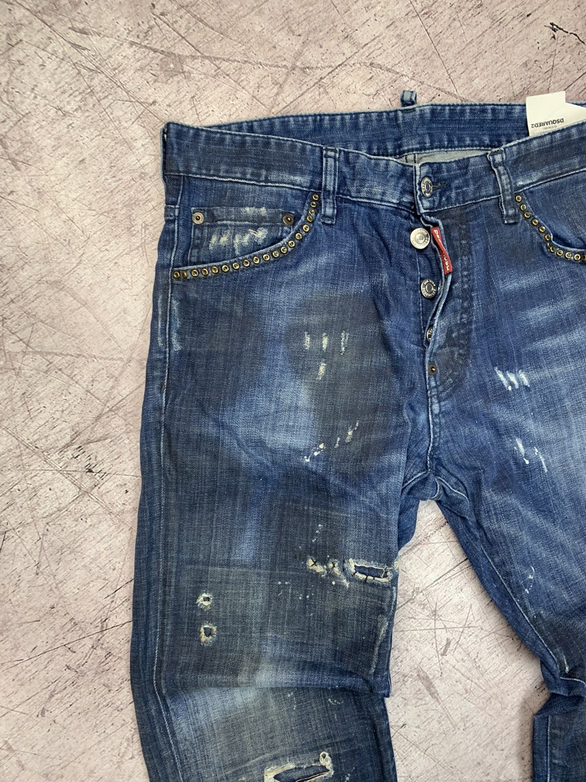 Dsquared2 Dsquared2 Mens Distressed Denim Pants Jeans Size US 30 / EU 46 - 6 Thumbnail