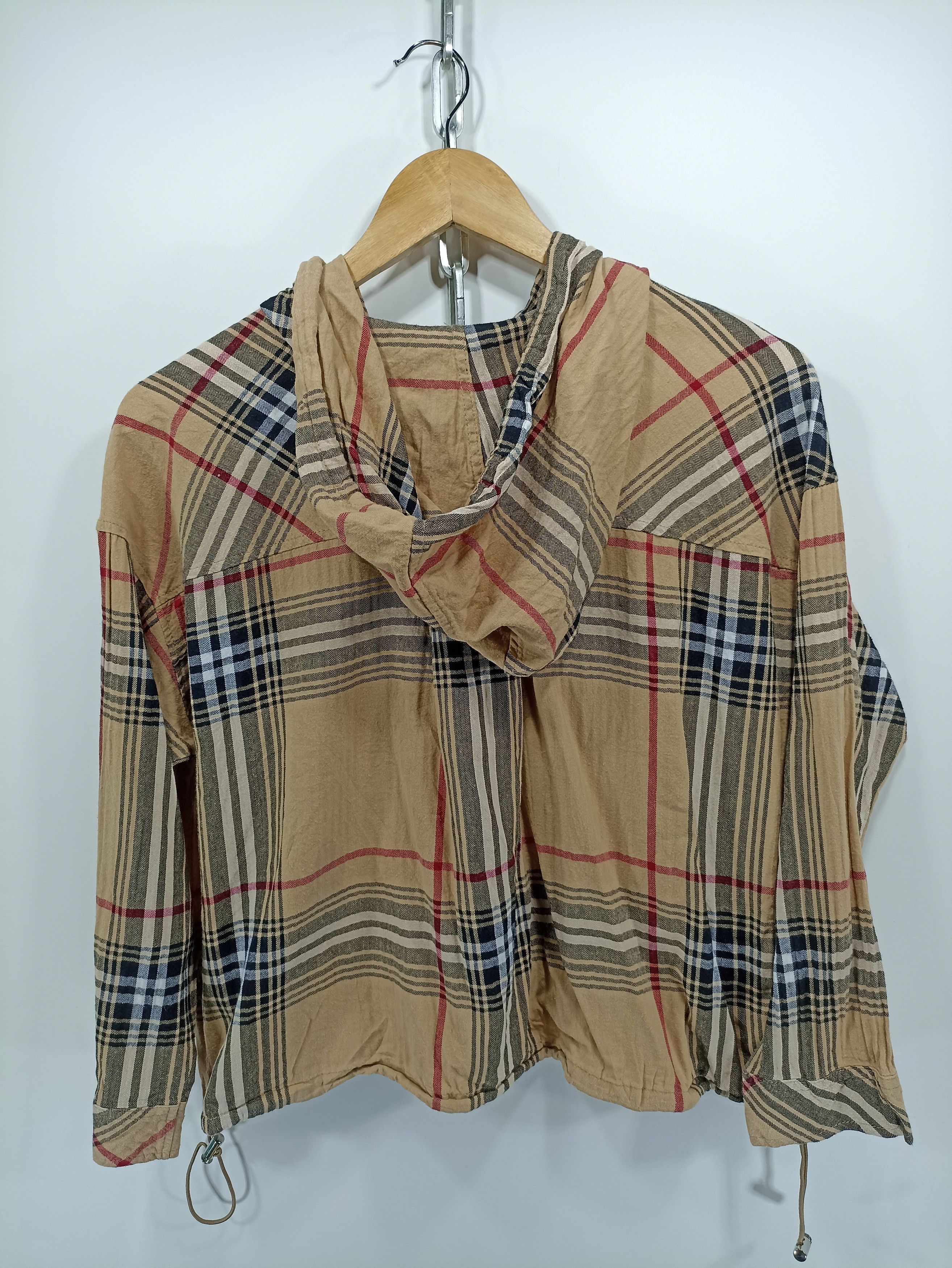 Japanese Brand Japanesebrand Cropped button up Hoodie quarter Sleeve Size XL / US 12-14 / IT 48-50 - 4 Thumbnail