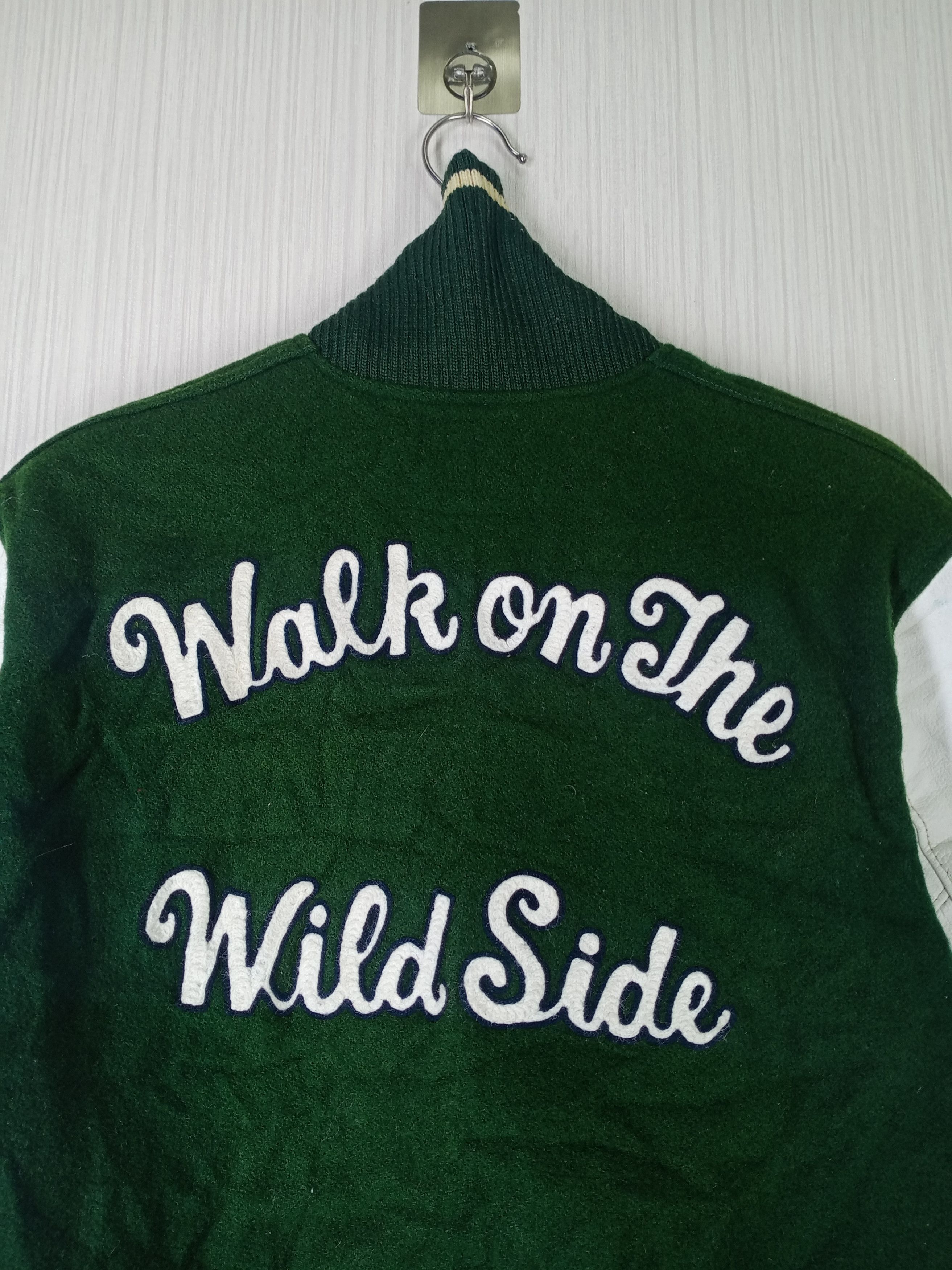 Vintage Albion Knitting Mills Letterman Varsity Jacket Wool/Leather Size US M / EU 48-50 / 2 - 7 Thumbnail