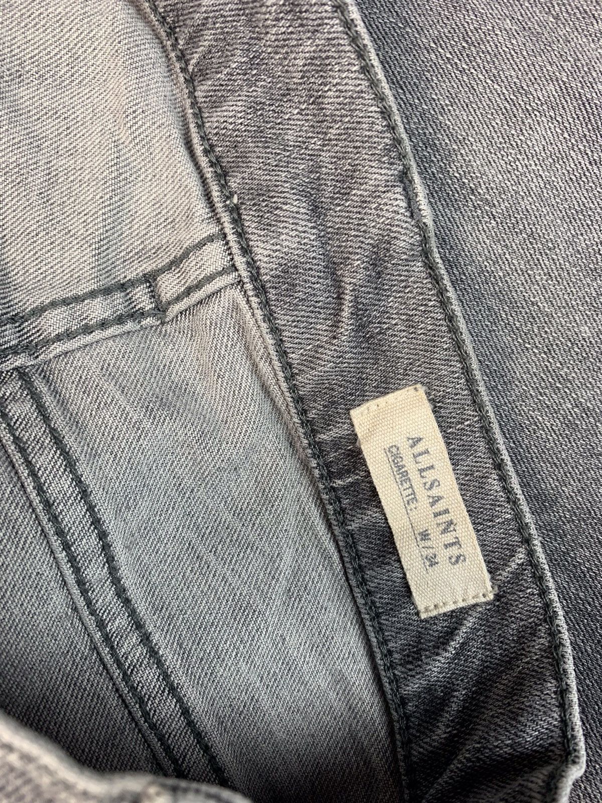 Allsaints × Vintage Allsaints Vintage Mens Raveline Cigarette Denim Pants Jeans Size US 34 / EU 50 - 9 Thumbnail