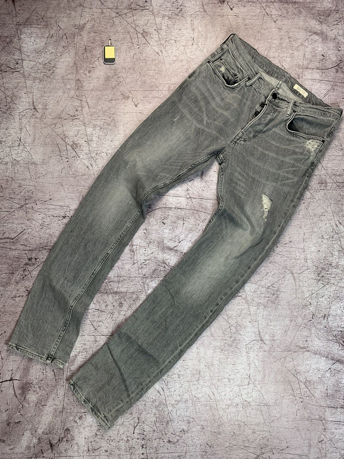 Allsaints × Vintage Allsaints Vintage Mens Raveline Cigarette Denim Pants Jeans Size US 34 / EU 50 - 5 Thumbnail