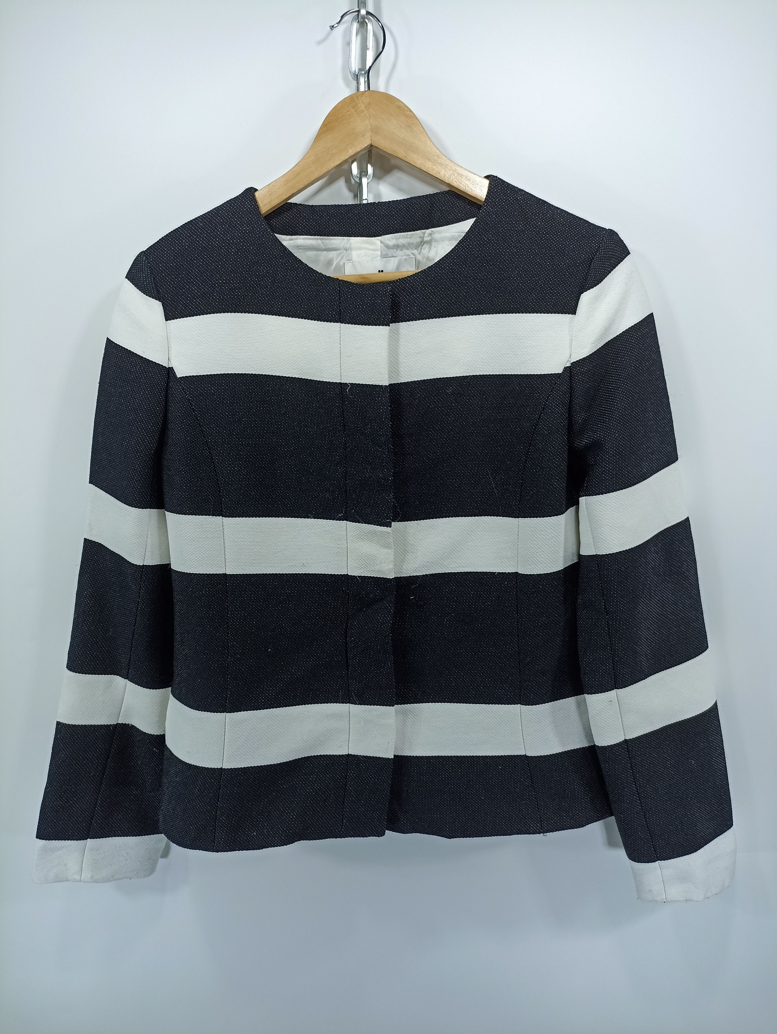 image of Courreges Black White Stripe, Women's (Size Small)