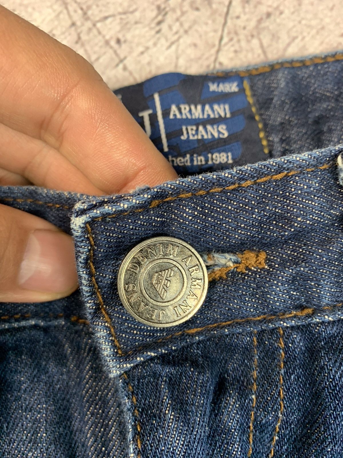 Armani Armani Mens Denim Pants Jeans Size US 34 / EU 50 - 8 Thumbnail