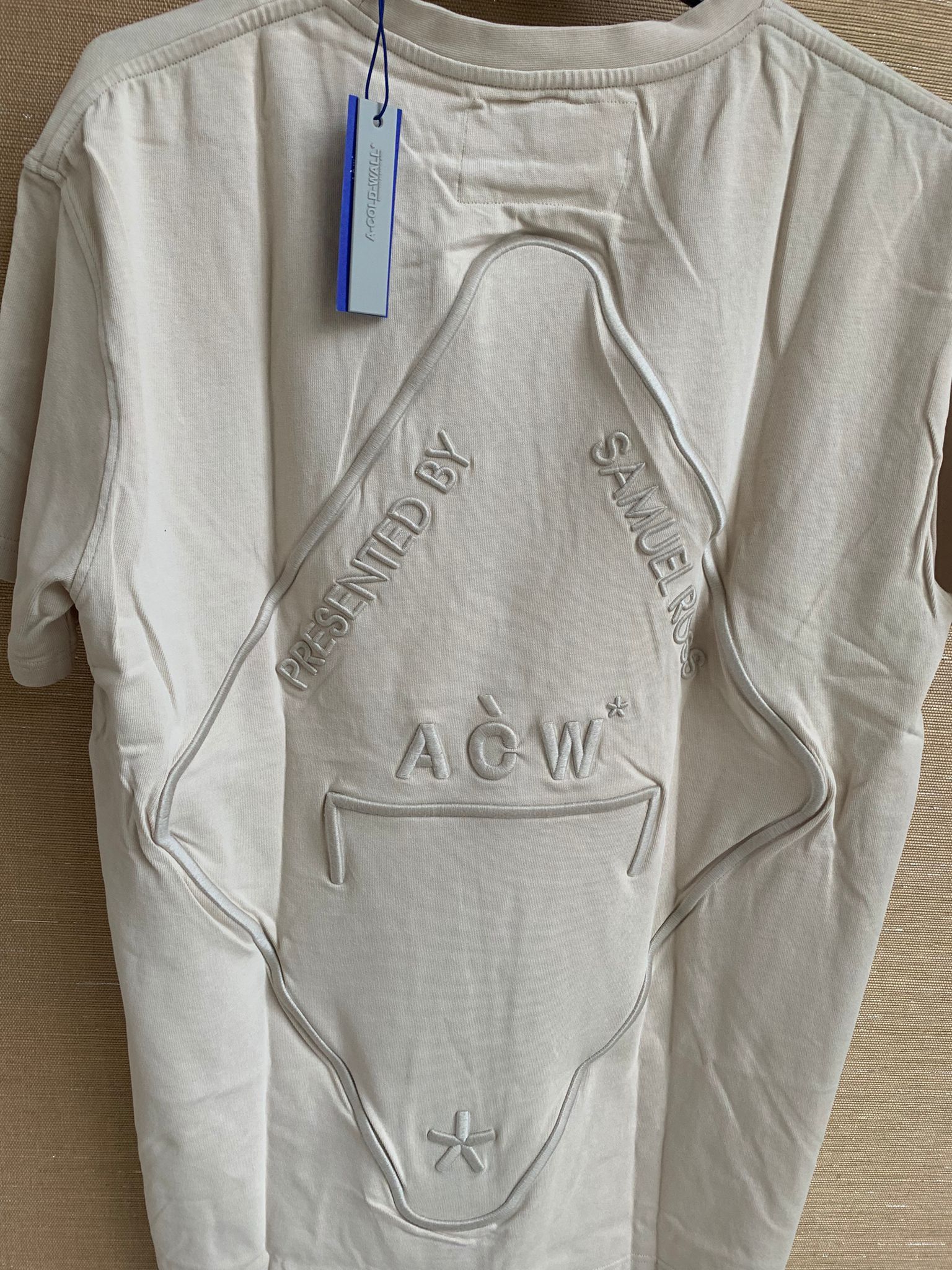 A-COLD-WALL* Tee, SS in Bone Color Size US XL / EU 56 / 4 - 10 Thumbnail