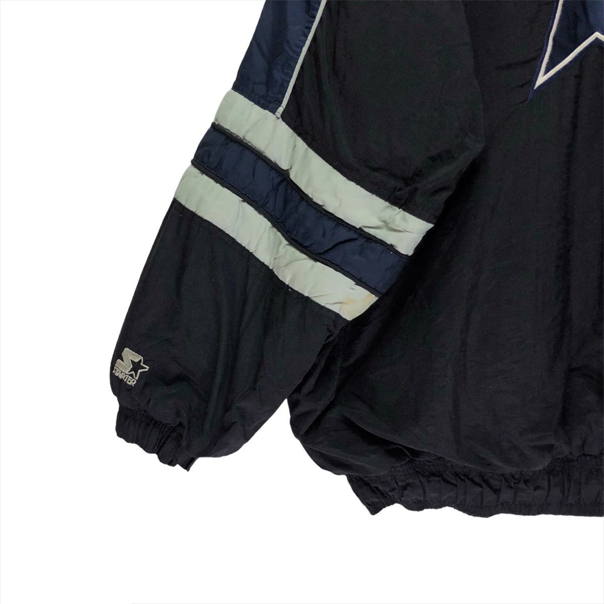 NFL Vintage 90s Dallas Cowboys Hooded Bomber Jacket Size US XL / EU 56 / 4 - 5 Thumbnail