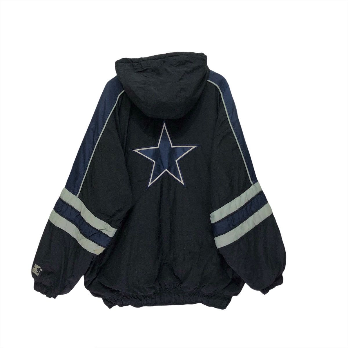 NFL Vintage 90s Dallas Cowboys Hooded Bomber Jacket Size US XL / EU 56 / 4 - 1 Thumbnail